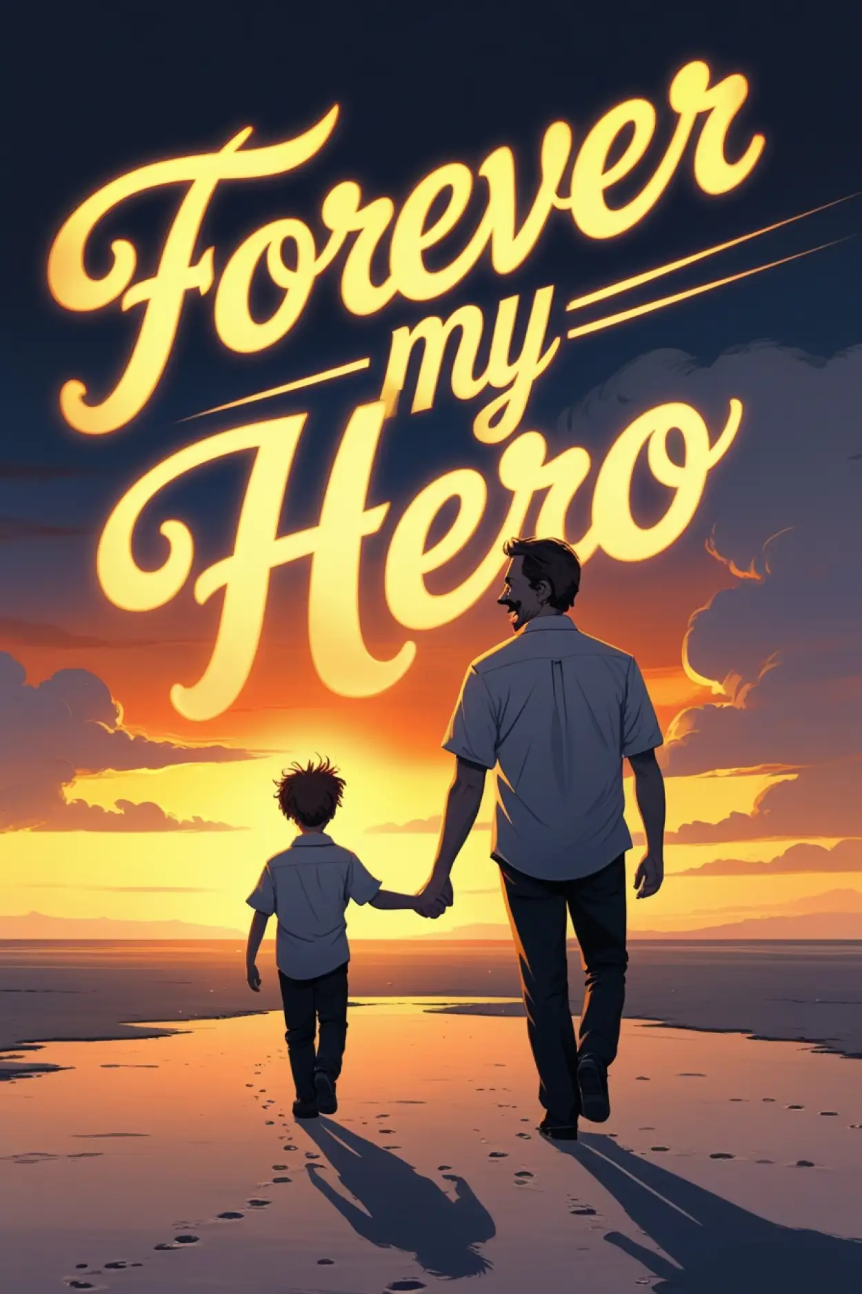 fathers day golden color background HD