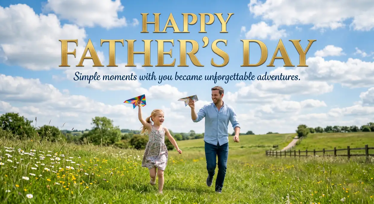 Free Download Fathers Day Greeting Card For Social Media - High Quality Happy Fathers Day Greeting Card Image