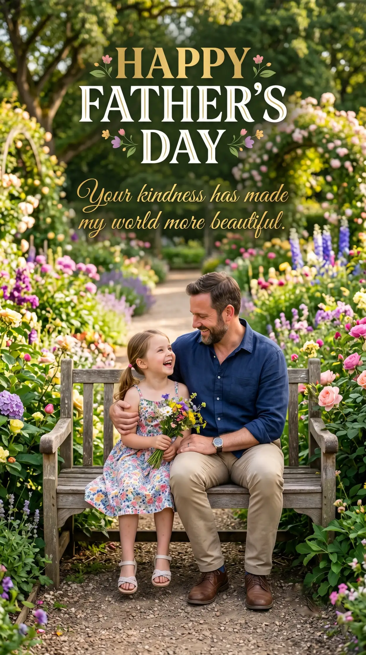 Free Download Fathers Day Greeting Card From Daughter - High Quality Happy Fathers Day Greeting Card Image