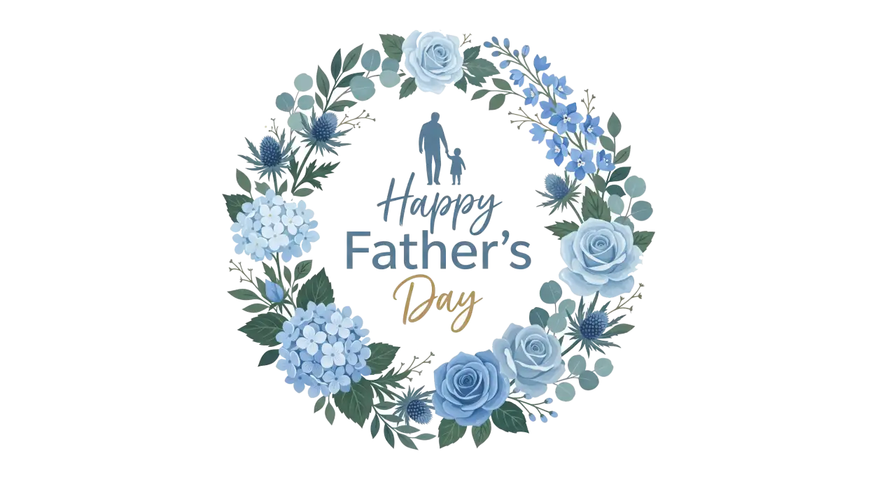 Free Download Fathers Day Wreath Png - High Quality Fathers Day Png Transparent PNG