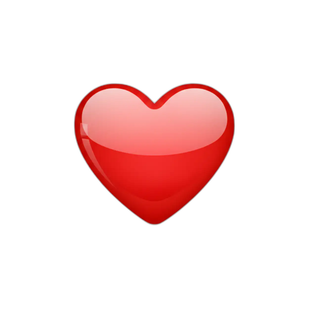 flat design red heart png