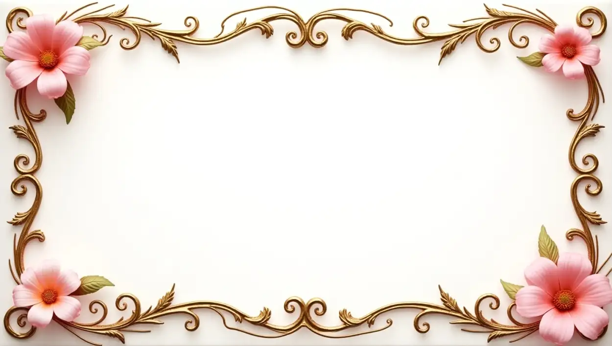 Floral Border Png 1920x1080 Hd - Royalty Free Flower Border Image | Pngmagic Free Download Floral Border Png 1920x1080 Hd - High Quality Flower Border PNG Image