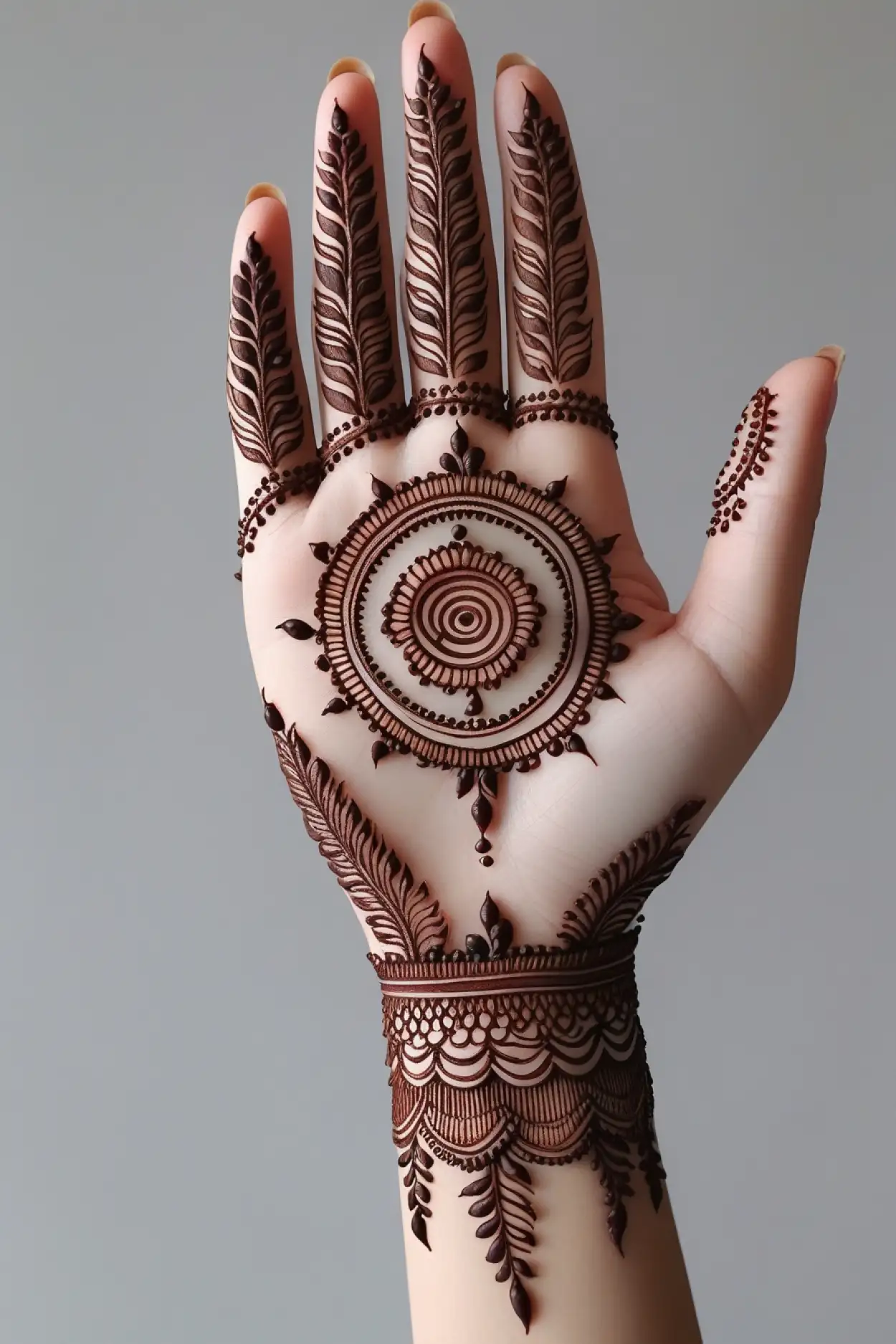 floral mehndi design for sawan somwari