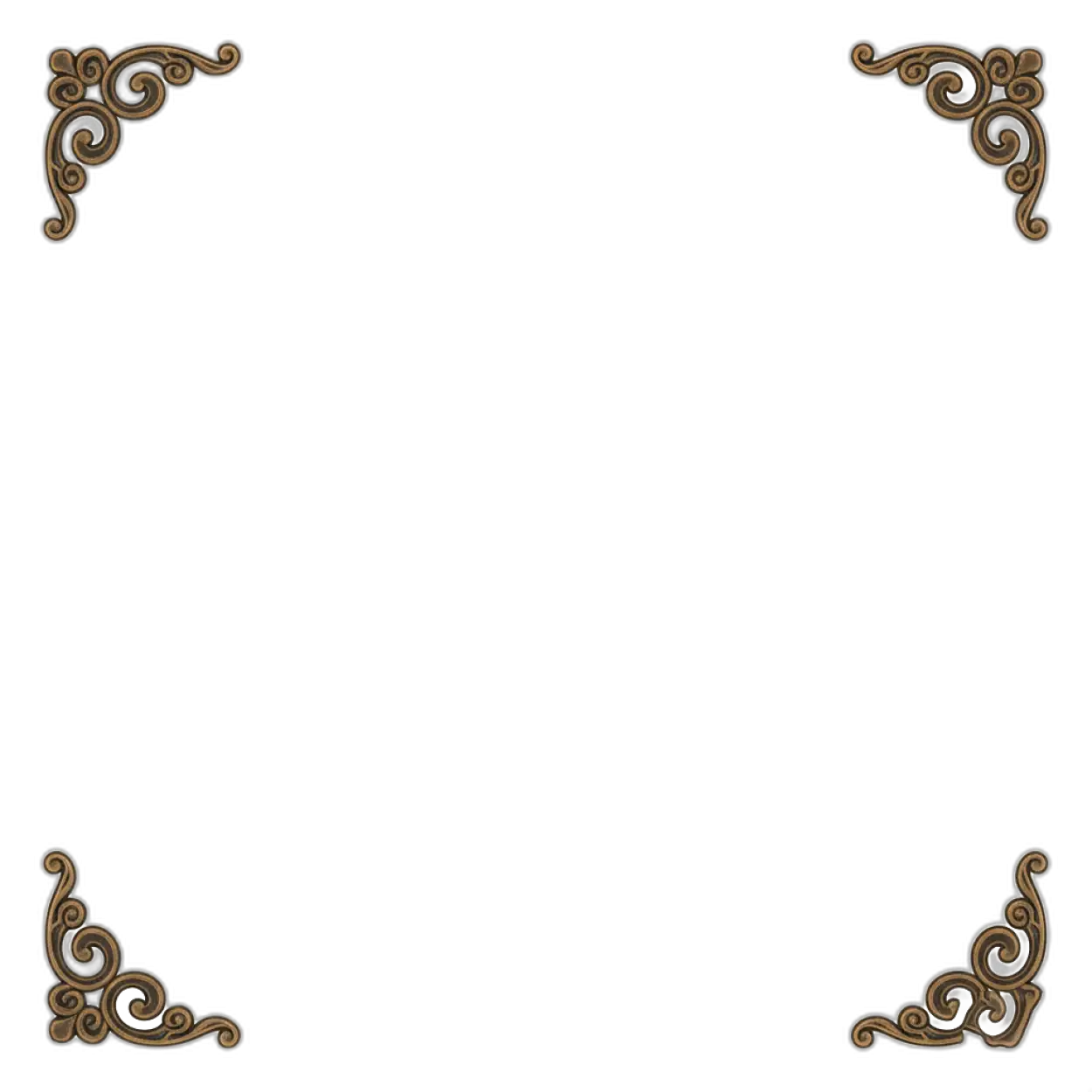 flower border frame png without background