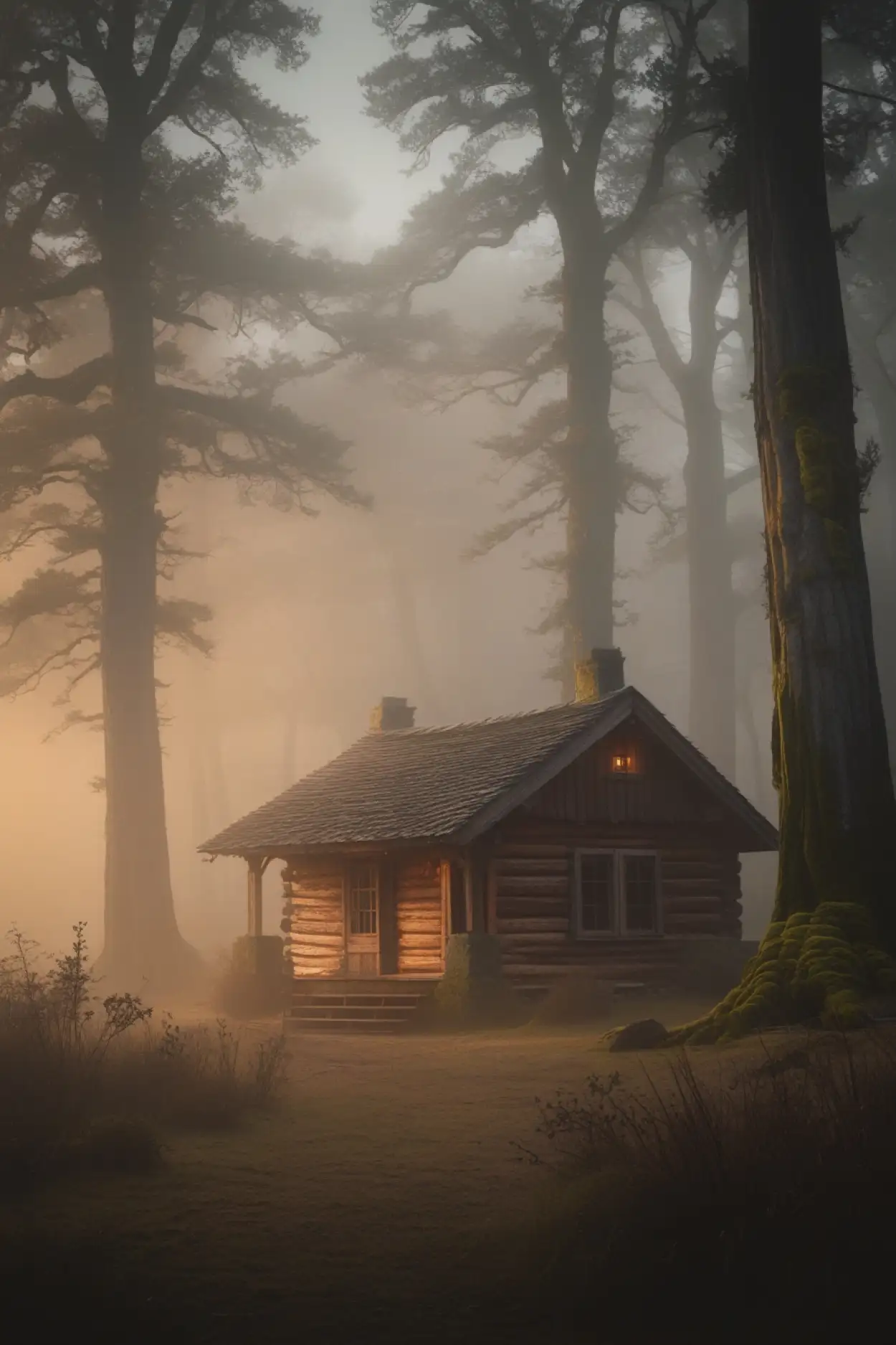 foggy forest background for meditation apps