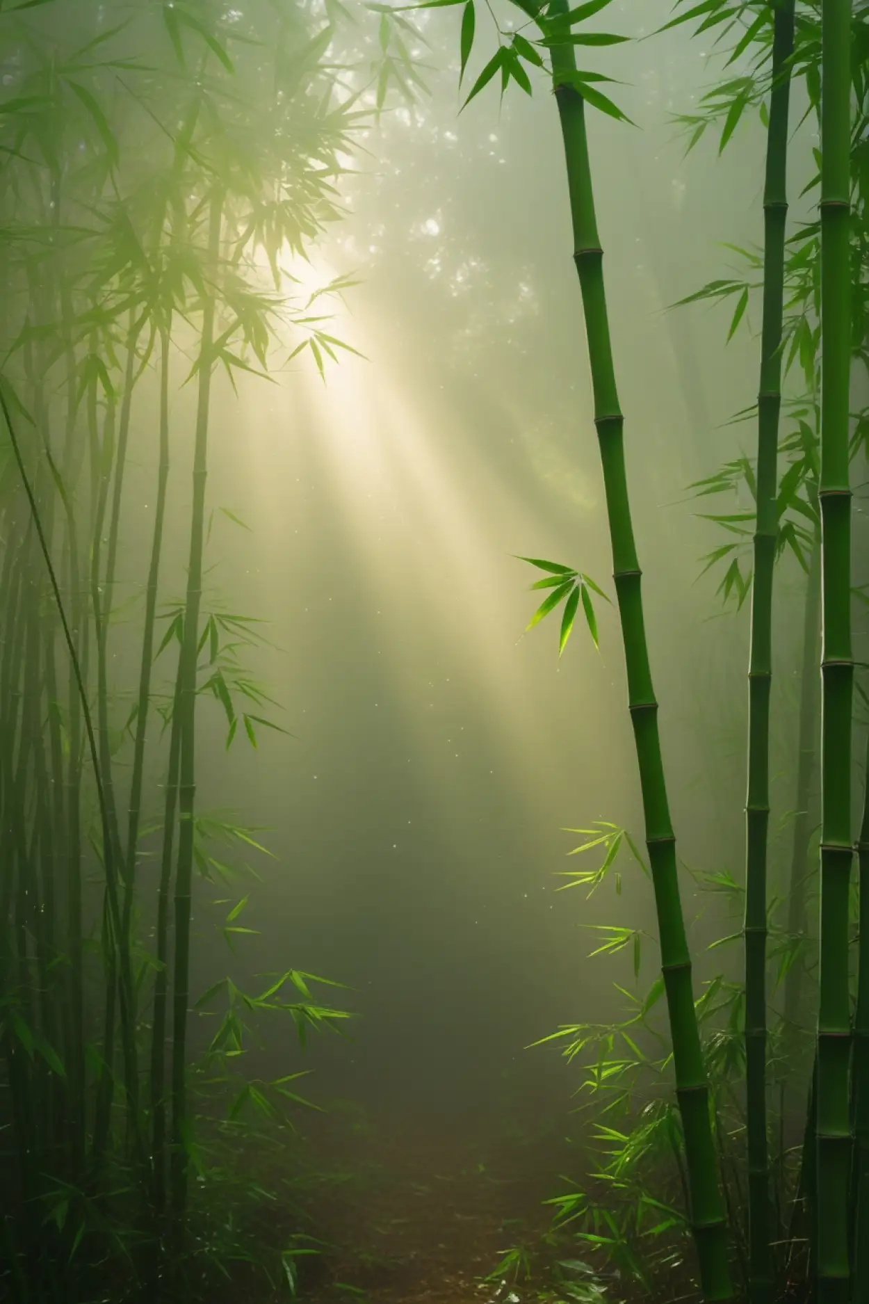 foggy forest nature wallpaper for iPhone