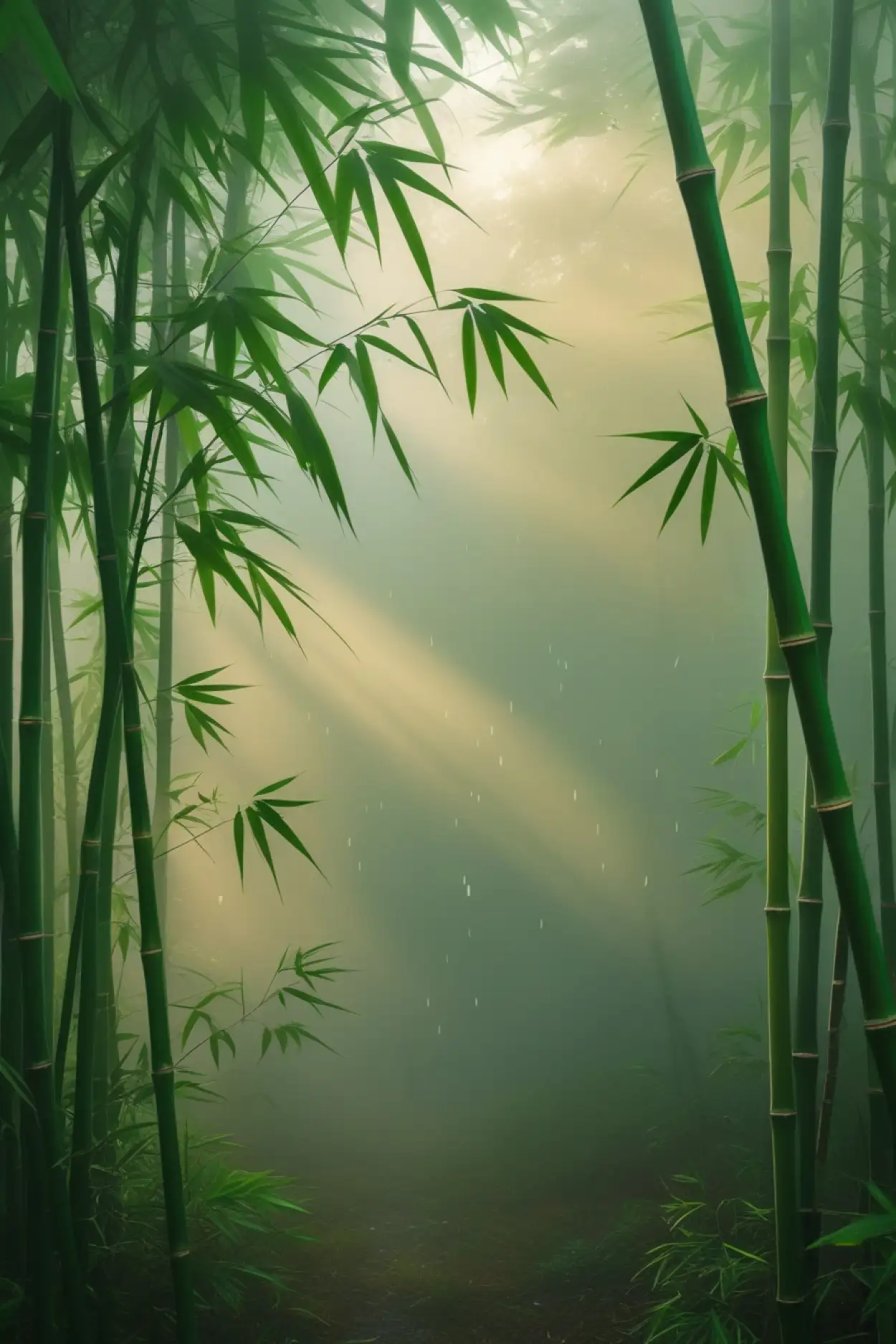 foggy forest nature zoom background