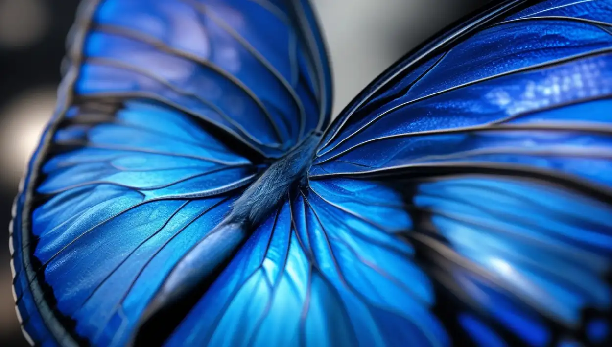 Free Download Free Blue Picture Hd Of Blue Butterfly Wings - High Quality Free Blue Picture Background