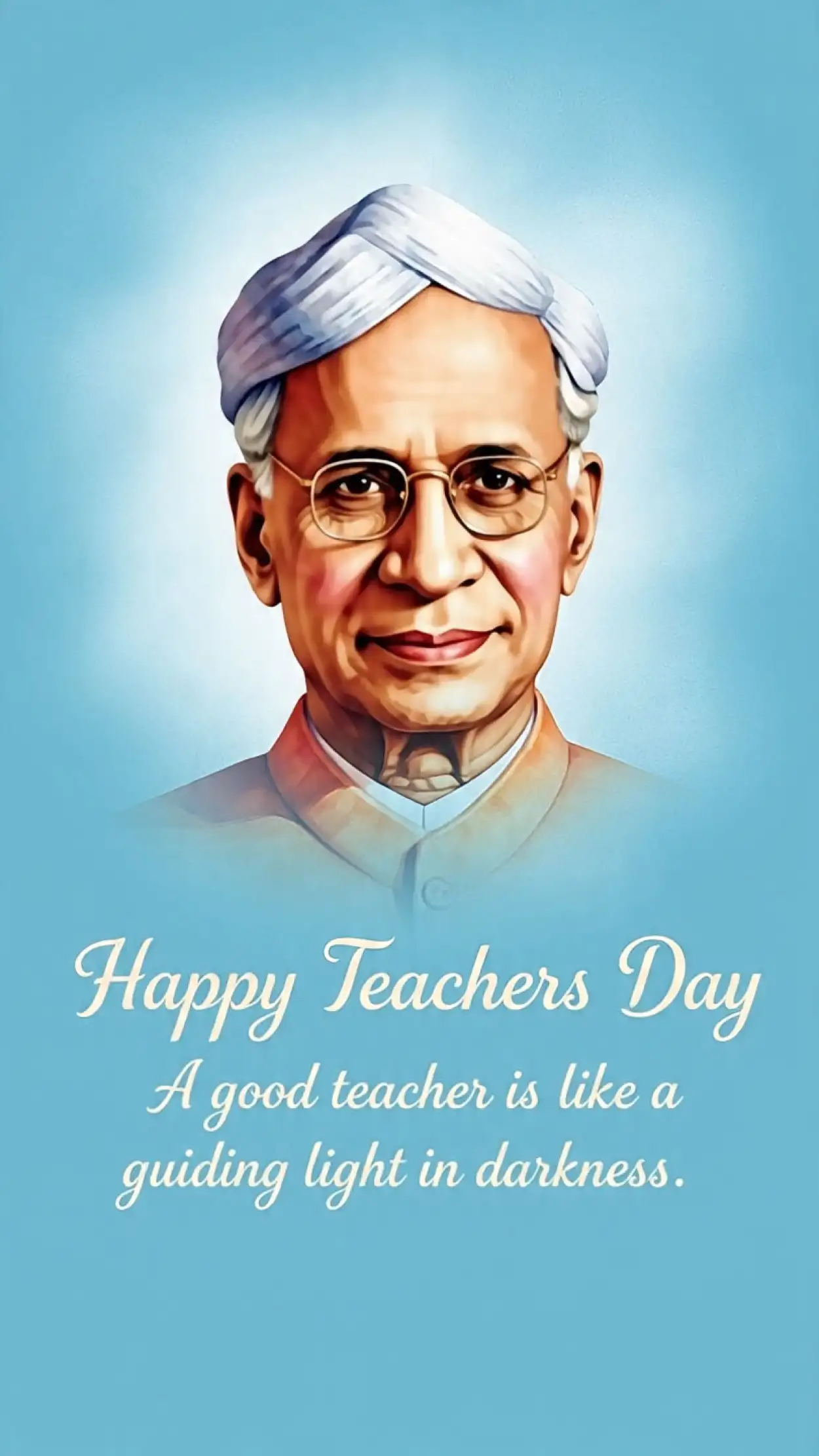 Free download Happy Teachers Day PNG with Sarvepalli Radhakrishnan
