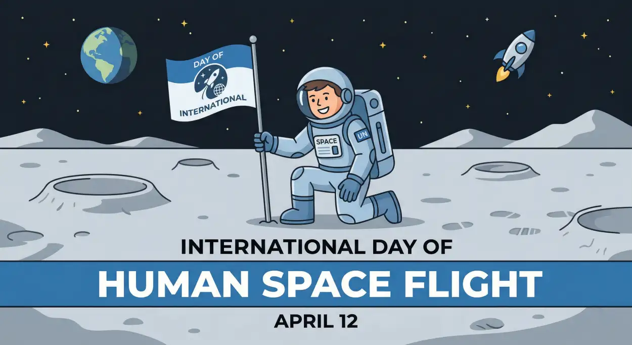 Free Download Free Download International Space Flight Day Png Hd - High Quality International Day Of Human Space Flight 2026 Transparent PNG