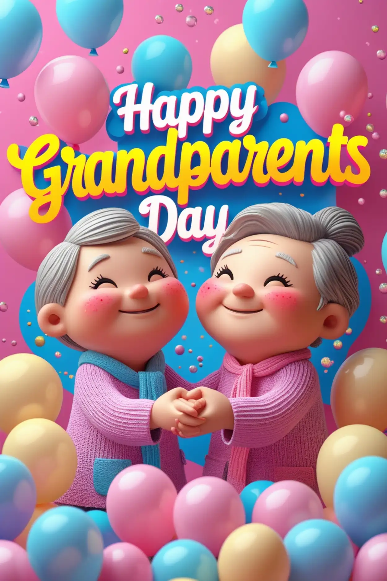 free editable happy grandparents day flyer template