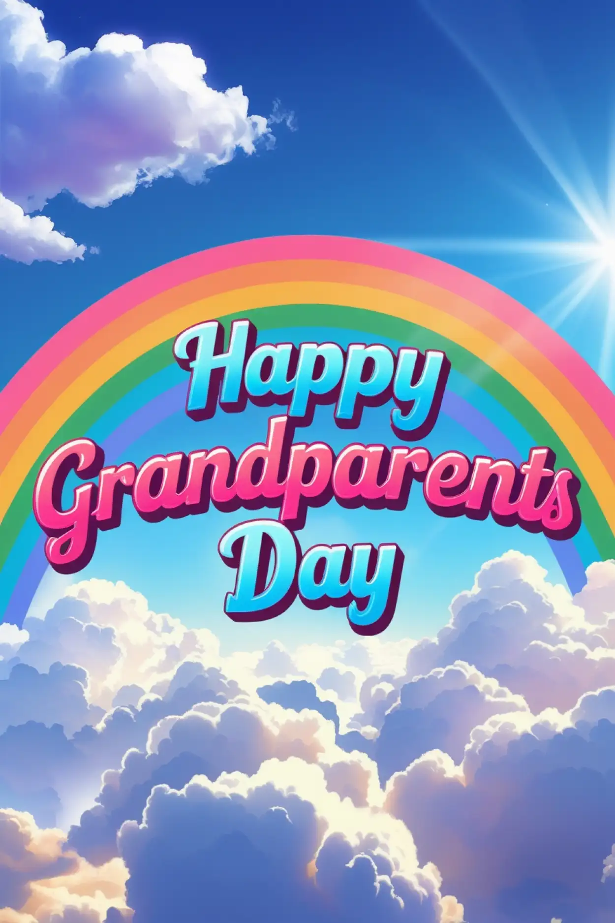free editable happy grandparents day poster template online