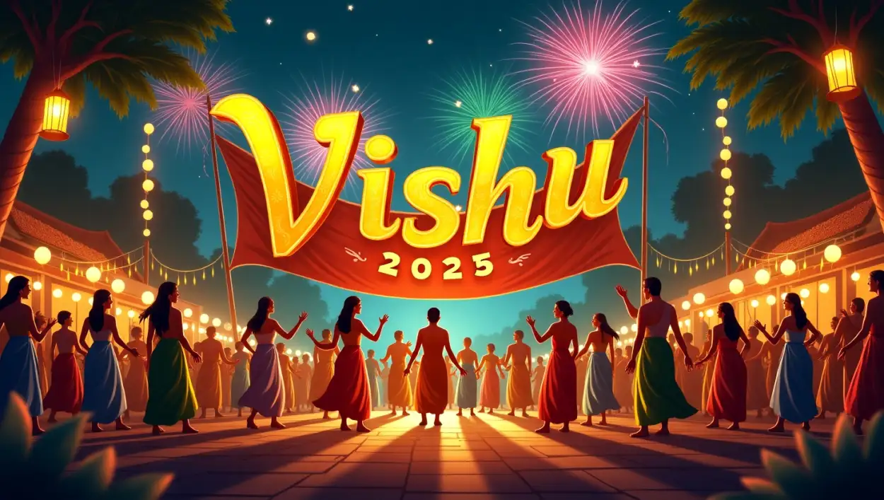 Free Vishu 2025 background for editing