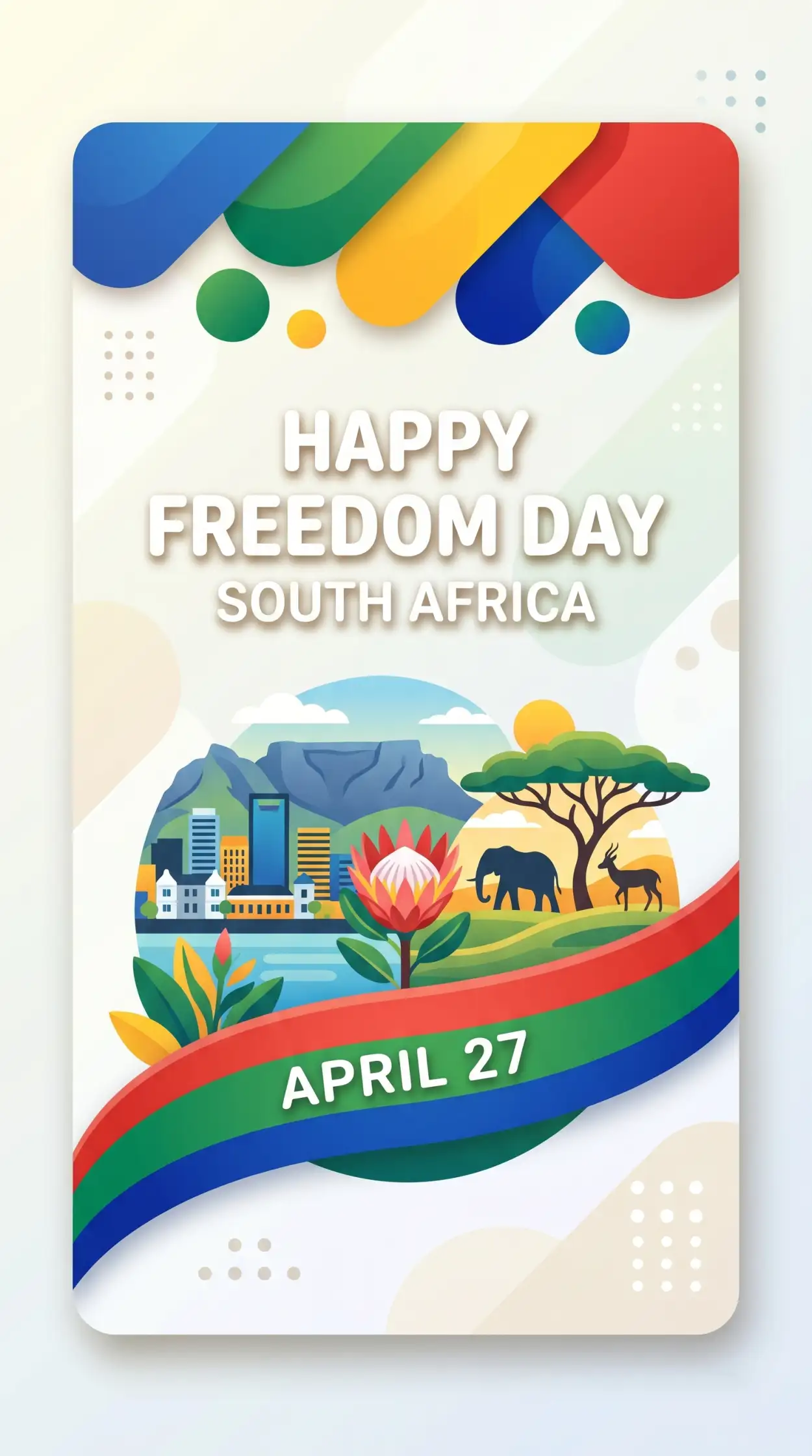 Free Download Freedom Day South Africa 2026 Greetings Poster Captions - High Quality Happy Freedom Day South Africa Wishes 2026 Image