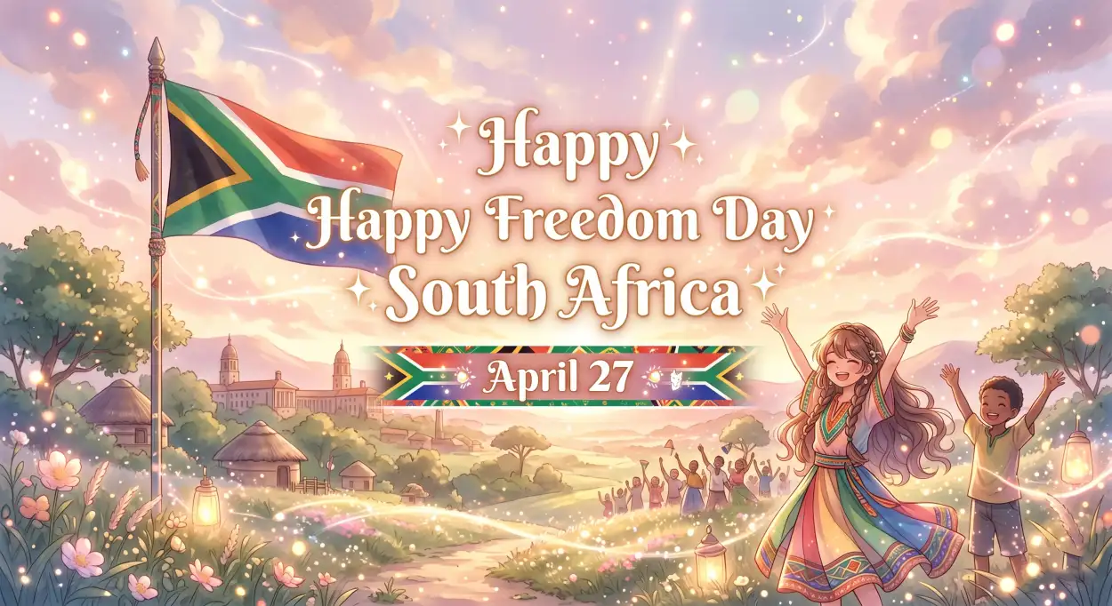 Free Download Freedom Day South Africa 2026 Greetings Quotes Messages - High Quality Happy Freedom Day South Africa Wishes 2026 Image