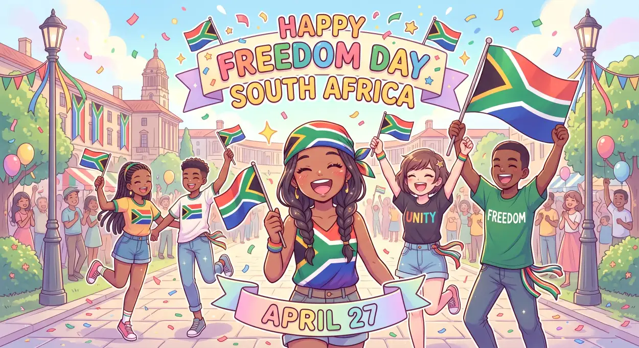 Free Download Freedom Day South Africa 2026 Instagram Story Captions Quotes - High Quality Happy Freedom Day South Africa Wishes 2026 Image