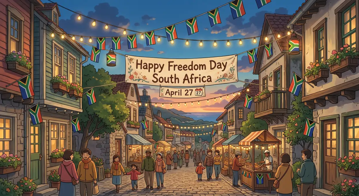 Free Download Freedom Day South Africa 2026 Png Transparent Images Text - High Quality Happy Freedom Day South Africa Wishes 2026 Transparent PNG