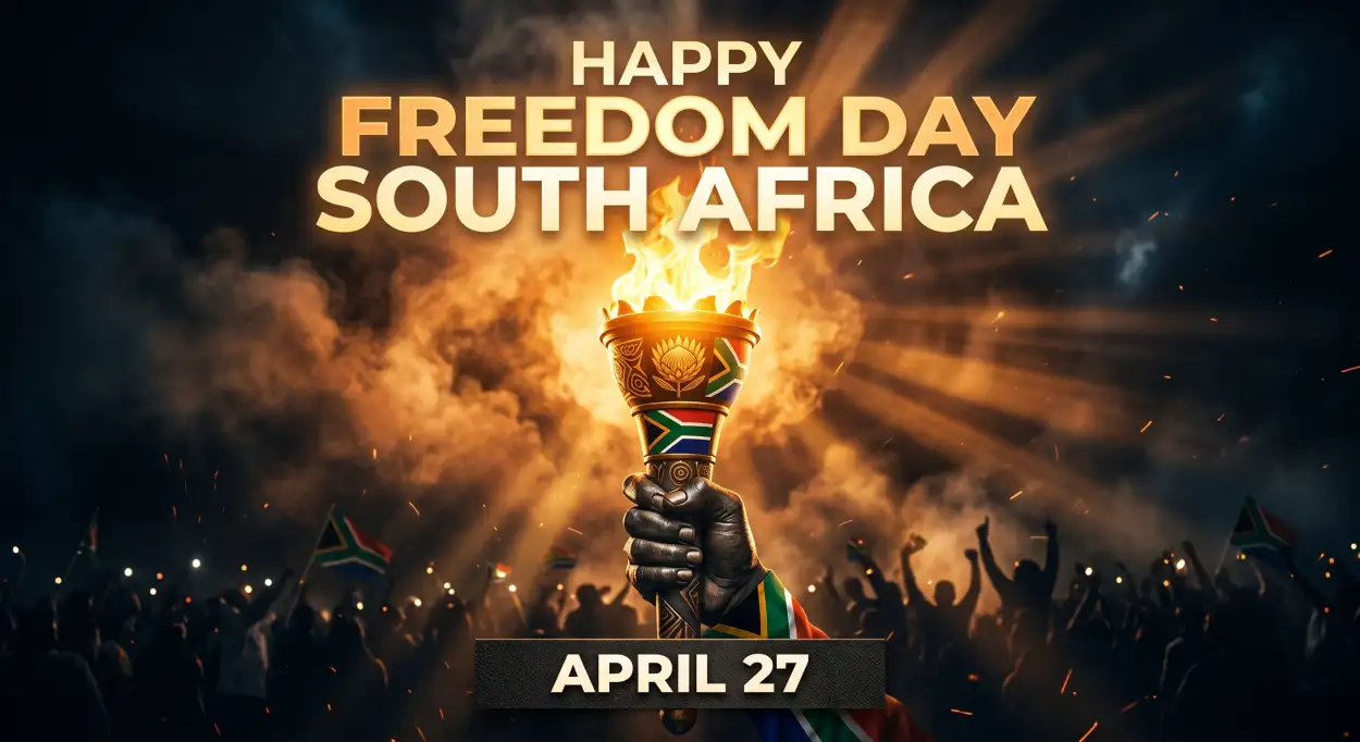 Free Download Freedom Day South Africa 2026 Social Media Poster Text - High Quality Happy Freedom Day South Africa Wishes 2026 Image