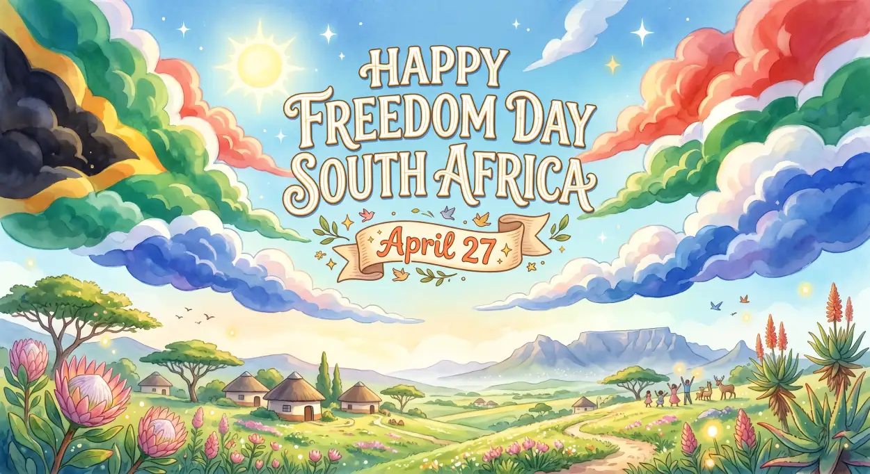Free Download Freedom Day South Africa Captions Quotes For Instagram 2026 - High Quality Happy Freedom Day South Africa Wishes 2026 Image