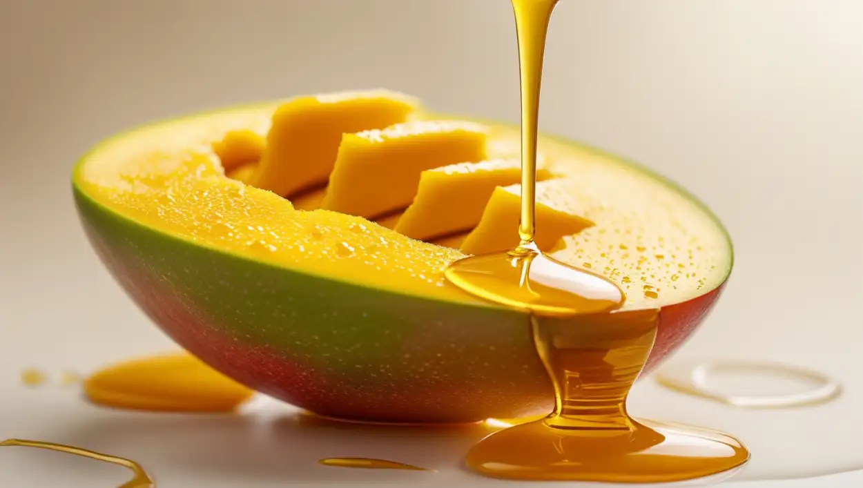 fresh cut mango background with texture