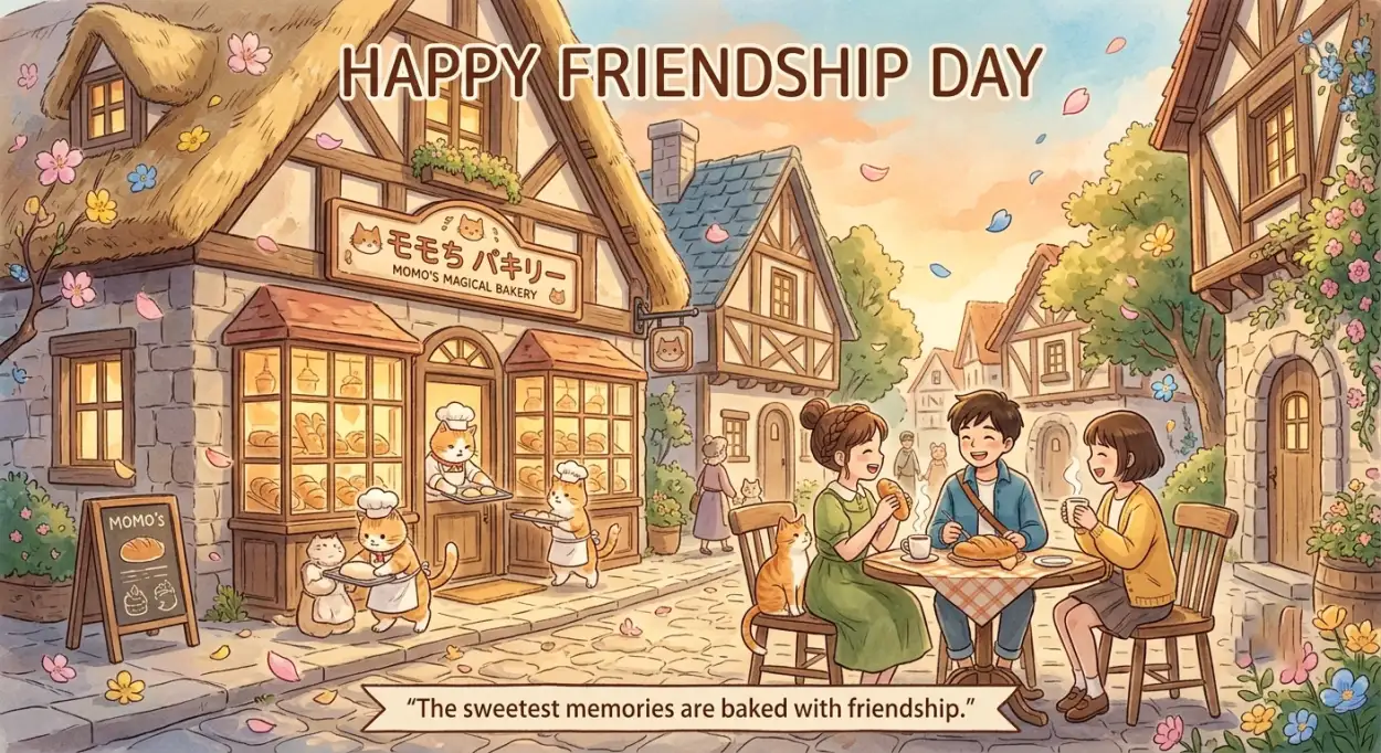 Free Download Friendship Day 2026 Anime Artwork - High Quality Happy Friendship Day 2026 Image