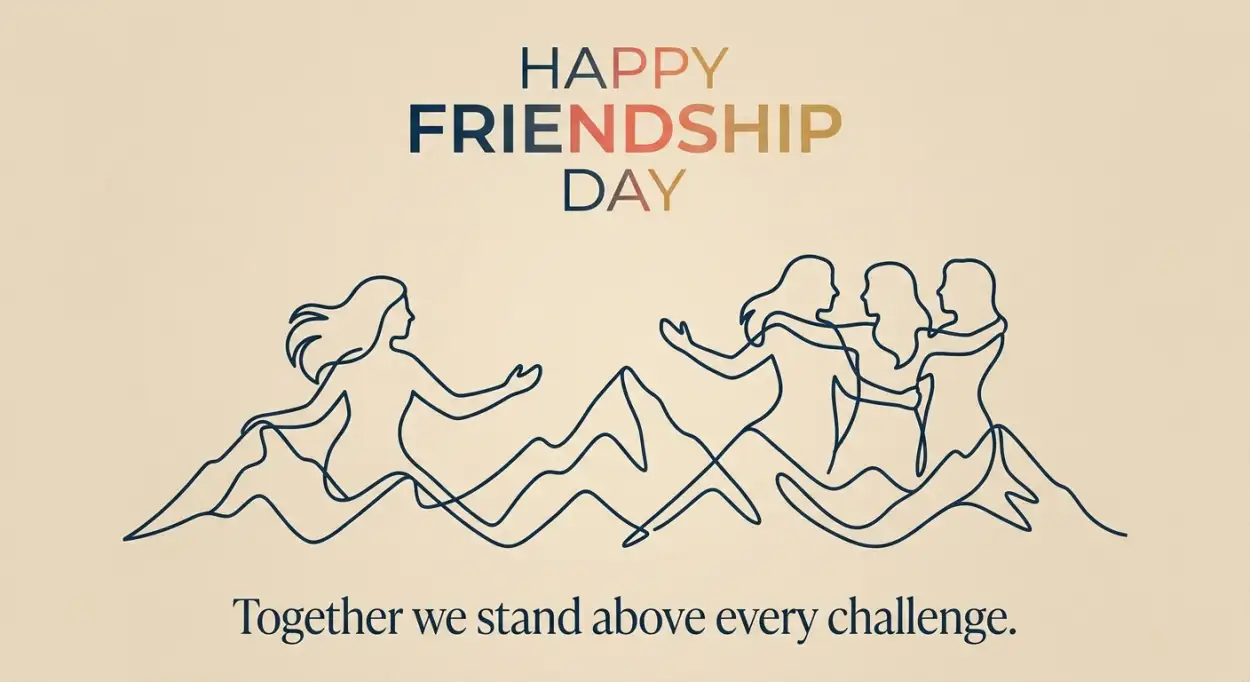 Free Download Friendship Day 2026 Celebration Banner Design - High Quality Happy Friendship Day 2026 Image