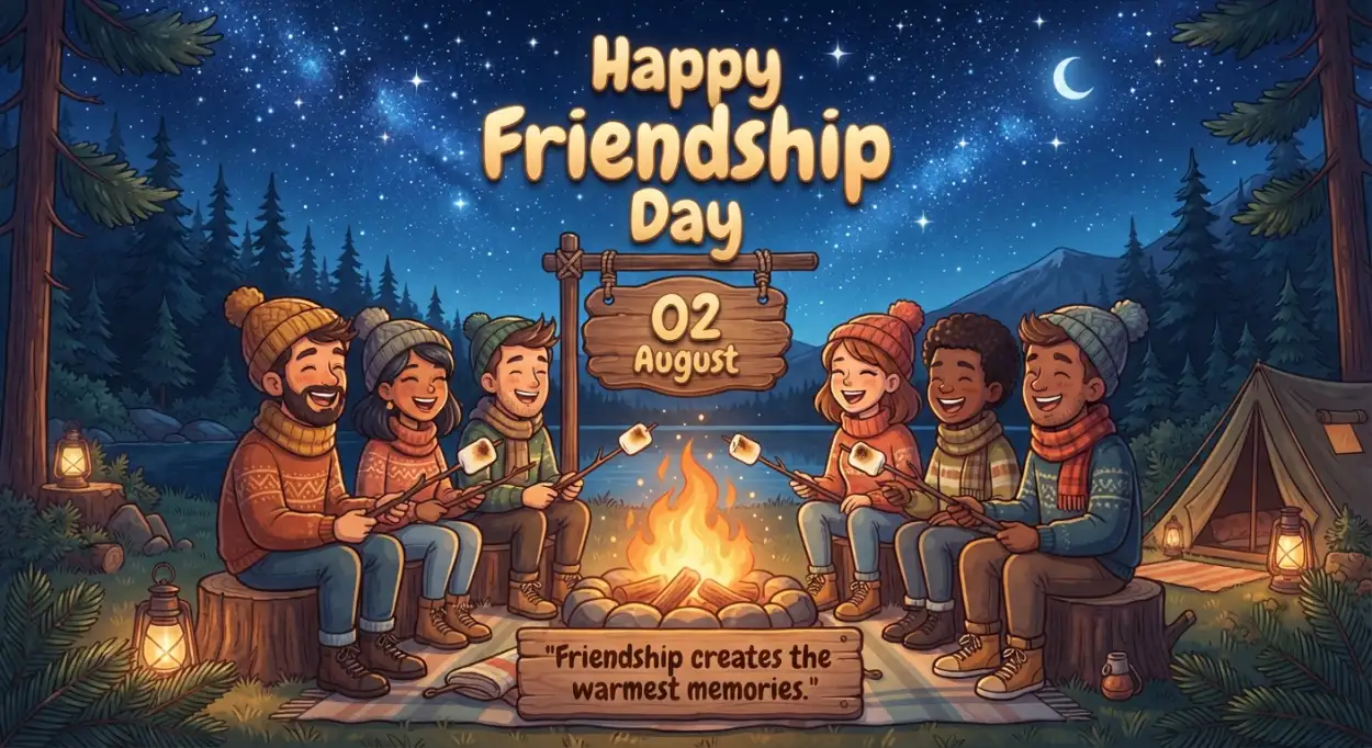 Free Download Friendship Day 2026 Celebration Clipart - High Quality Happy Friendship Day 2026 Image