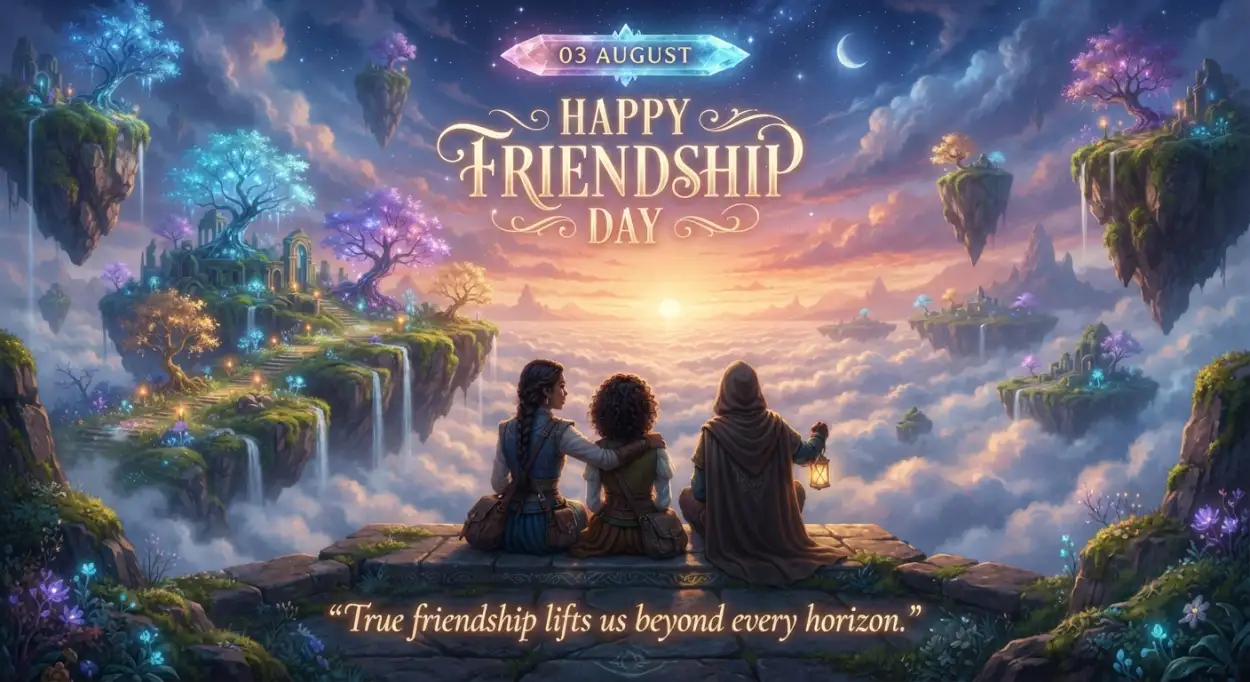 Free Download Friendship Day 2026 Cinematic Artwork - High Quality Happy Friendship Day 2026 Image