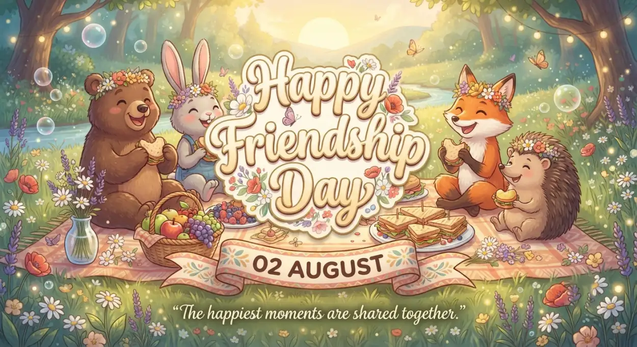 Free Download Friendship Day 2026 Editable Psd - High Quality Happy Friendship Day 2026 Image