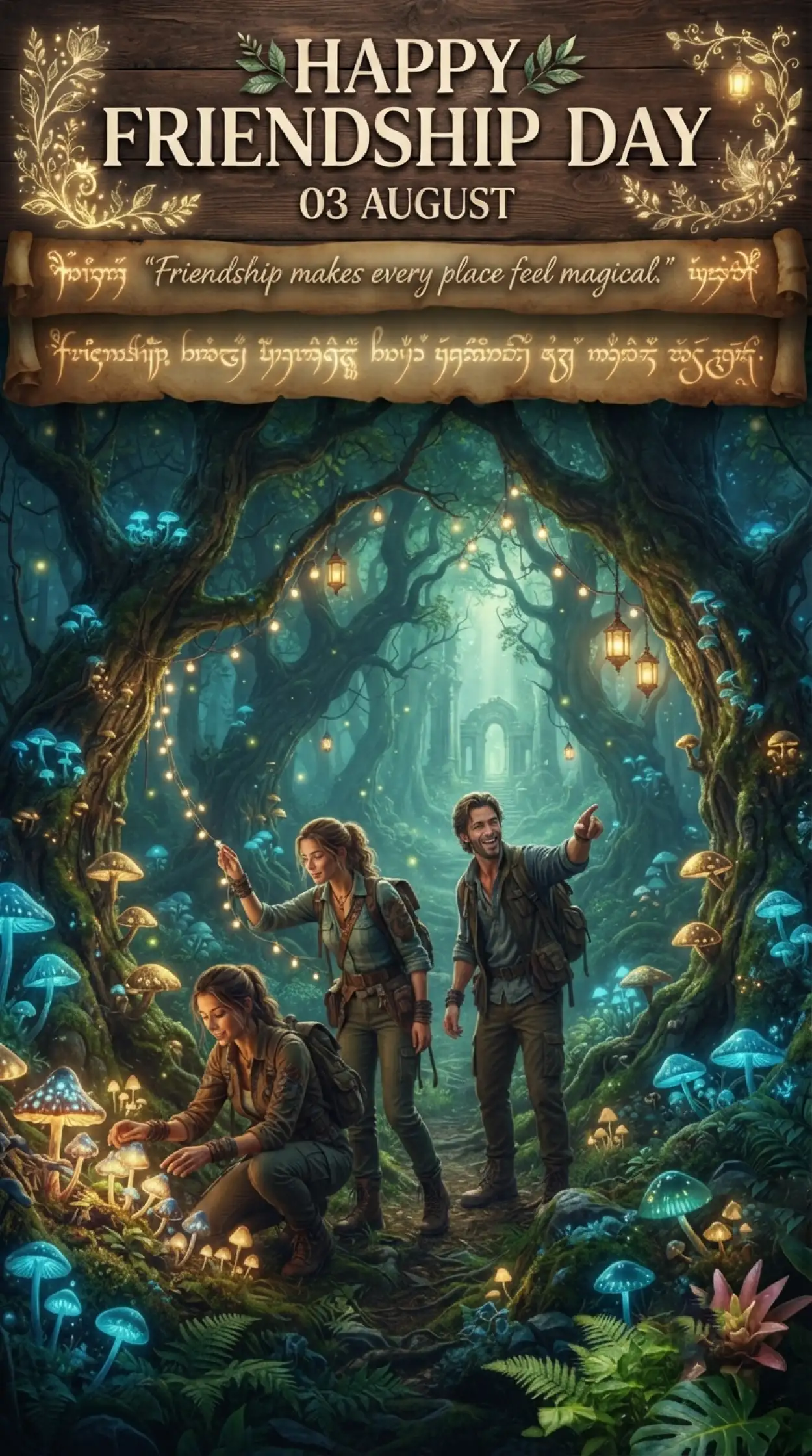 Free Download Friendship Day 2026 Fantasy Artwork - High Quality Happy Friendship Day 2026 Image