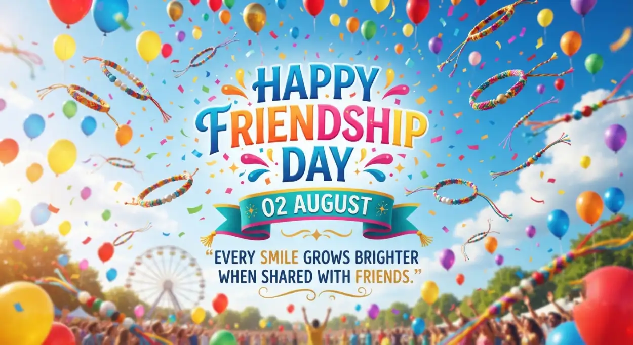 Free Download Friendship Day 2026 Festival Graphics - High Quality Happy Friendship Day 2026 Image