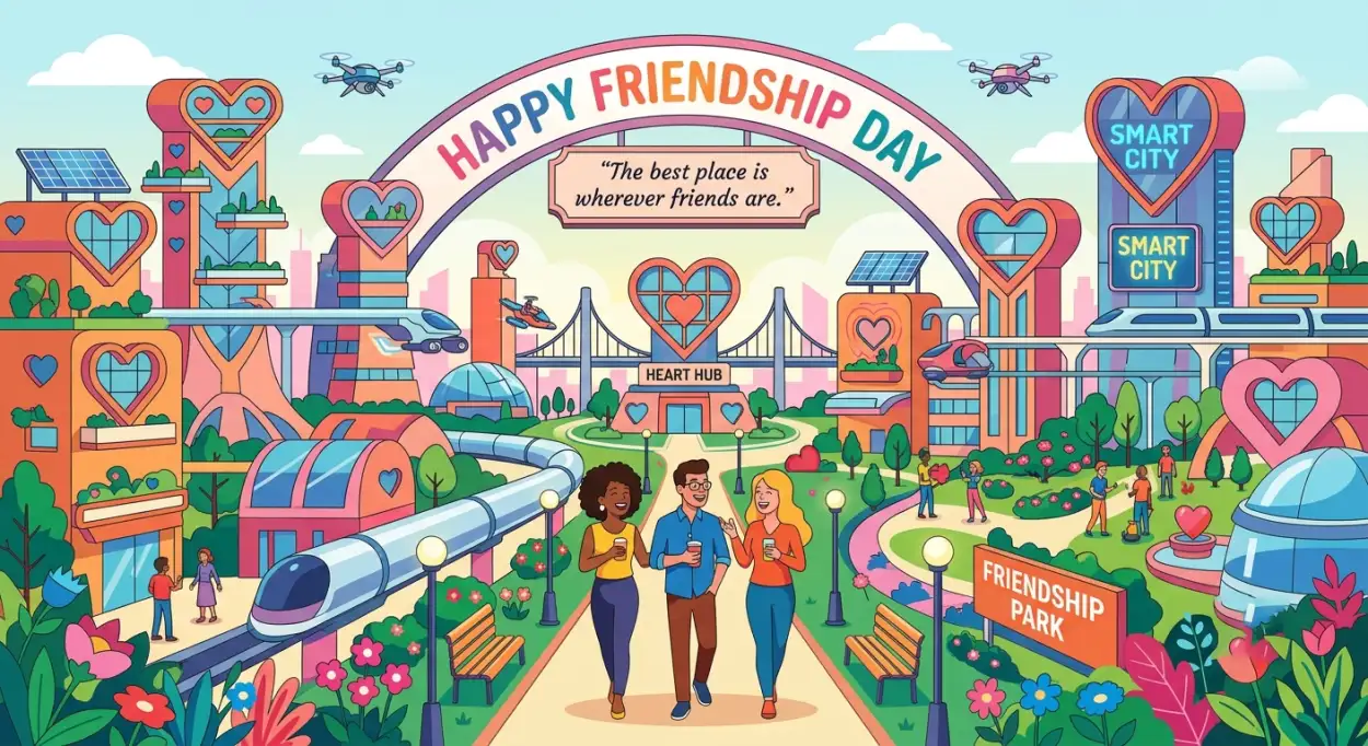 Free Download Friendship Day 2026 Greeting Card - High Quality Happy Friendship Day 2026 Image