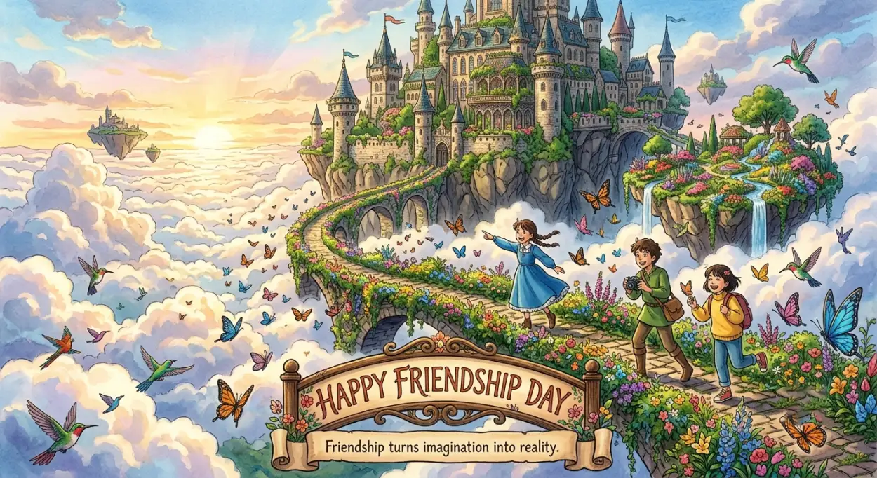 Free Download Friendship Day 2026 Happy Friends Artwork - High Quality Happy Friendship Day 2026 Image