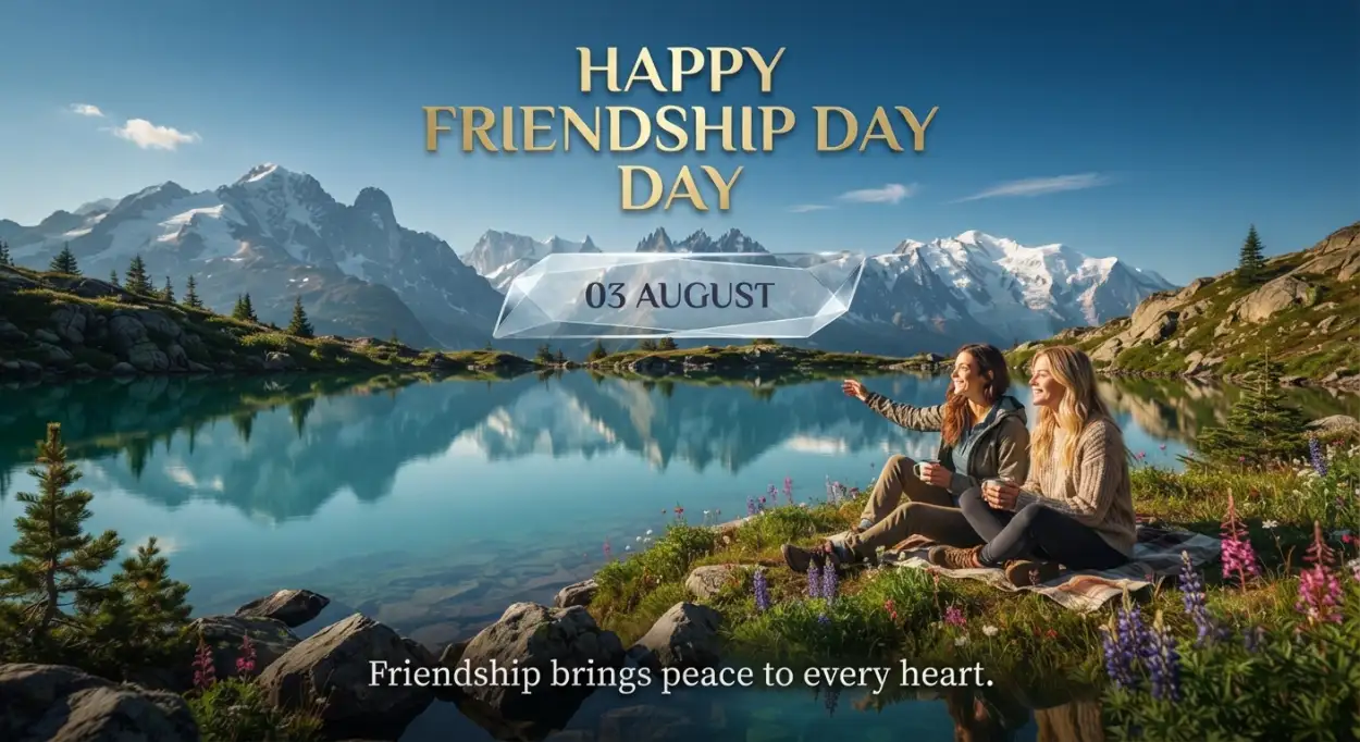 Free Download Friendship Day 2026 Heartfelt Wishes - High Quality Happy Friendship Day 2026 Image