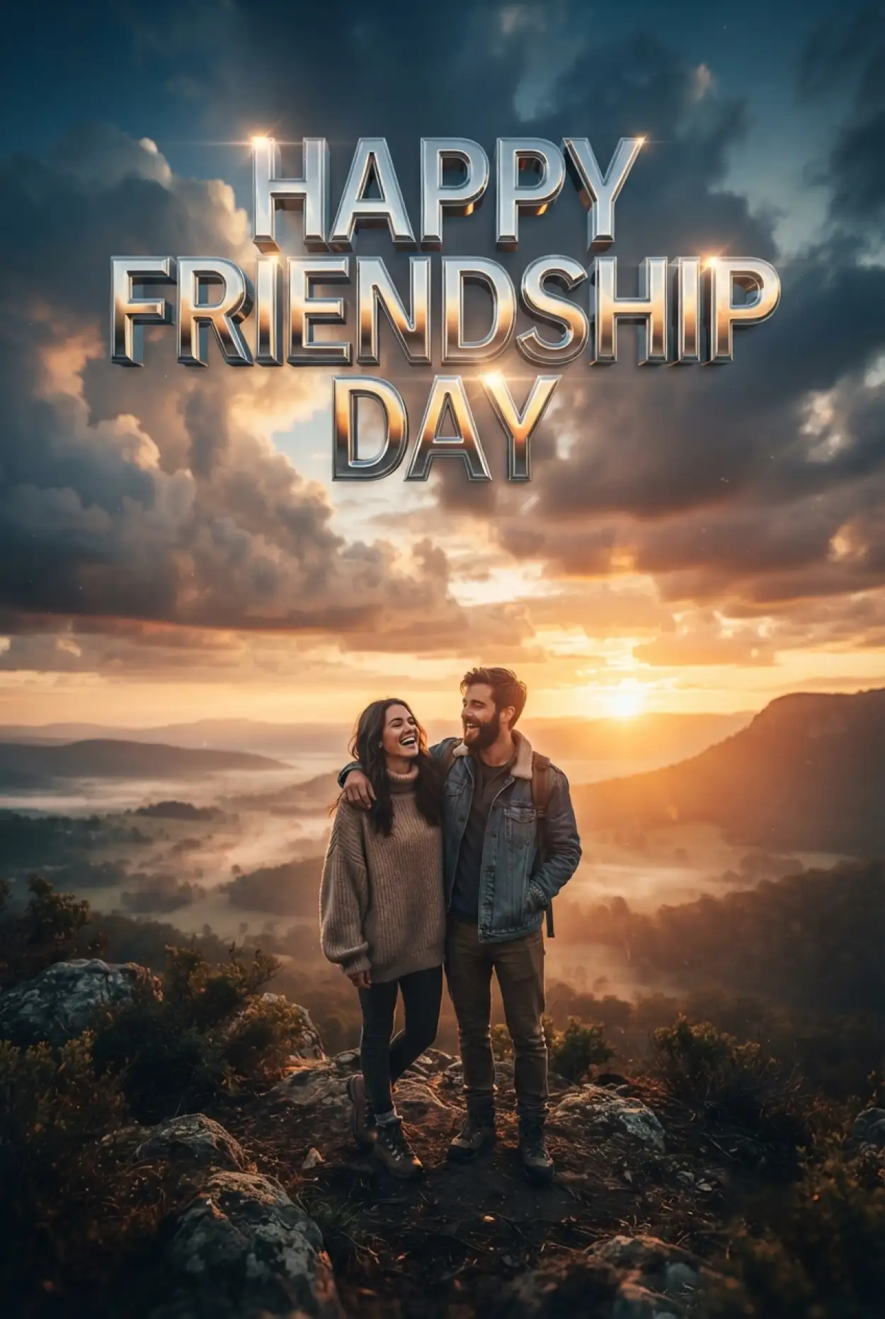 Free Download Friendship Day 2026 Poster Template - High Quality Happy Friendship Day 2026 Image