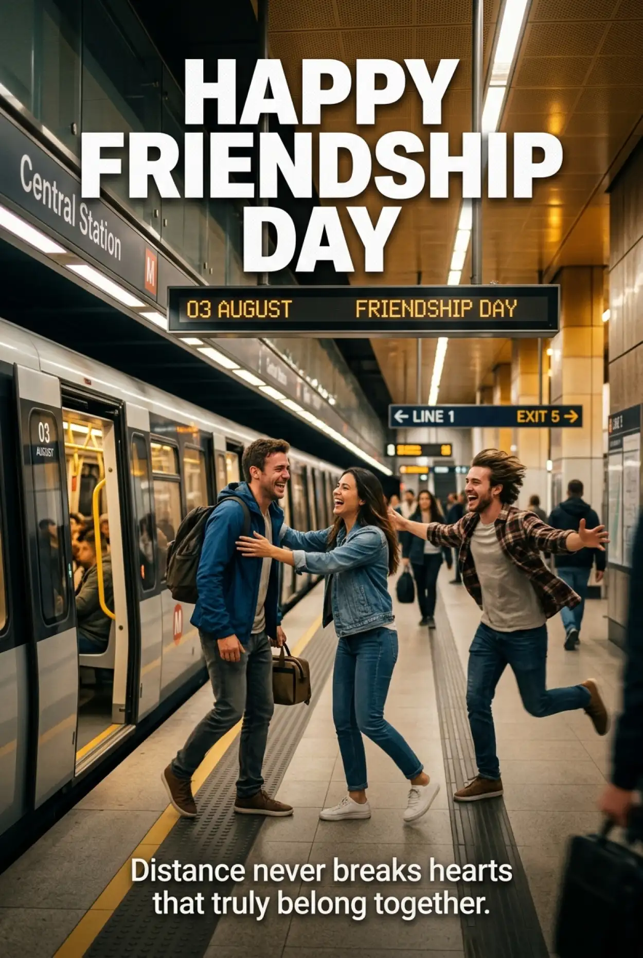 Free Download Friendship Day 2026 Poster - High Quality Happy Friendship Day 2026 Image