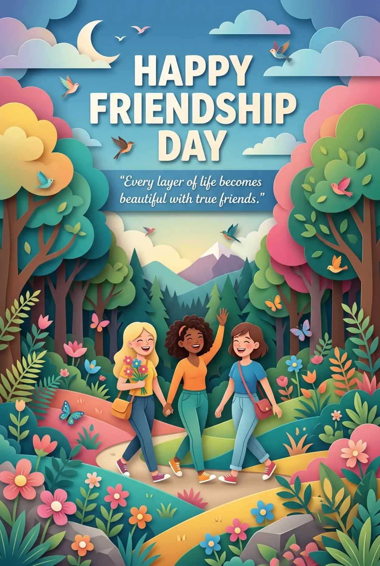 Free Download Friendship Day 2026 Printable Poster - High Quality Happy Friendship Day 2026 Image