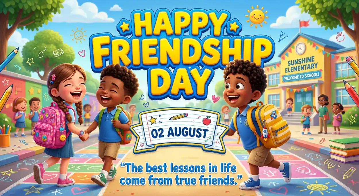 Free Download Friendship Day 2026 Smiling Friends Photo - High Quality Happy Friendship Day 2026 Image