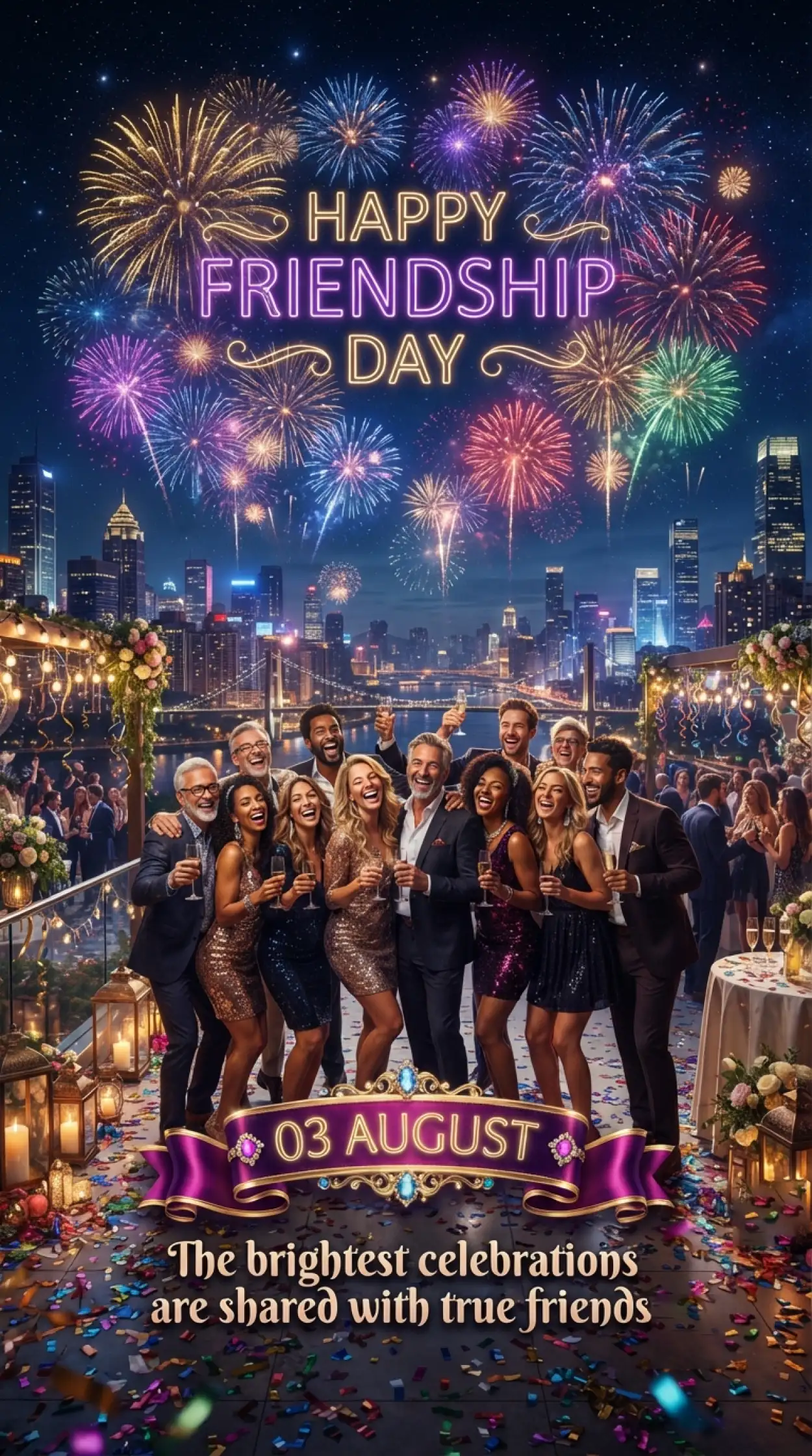Free Download Friendship Day 2026 Trending Poster Design - High Quality Happy Friendship Day 2026 Image