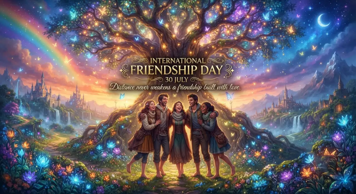 Free Download Friendship Day Festive Banner - High Quality International Friendship Day Image