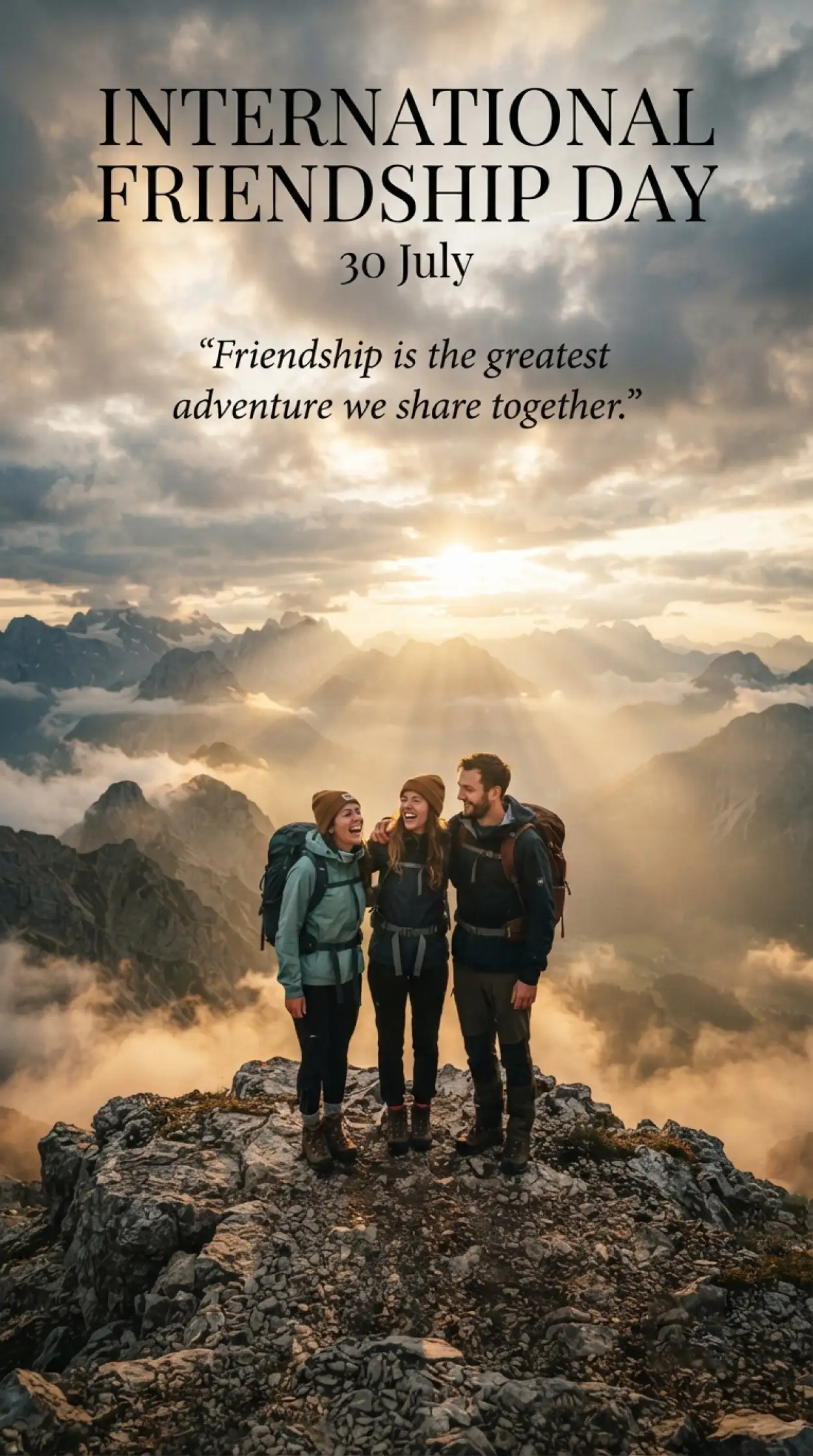 Free Download Friendship Forever Quote Design - High Quality International Friendship Day Image