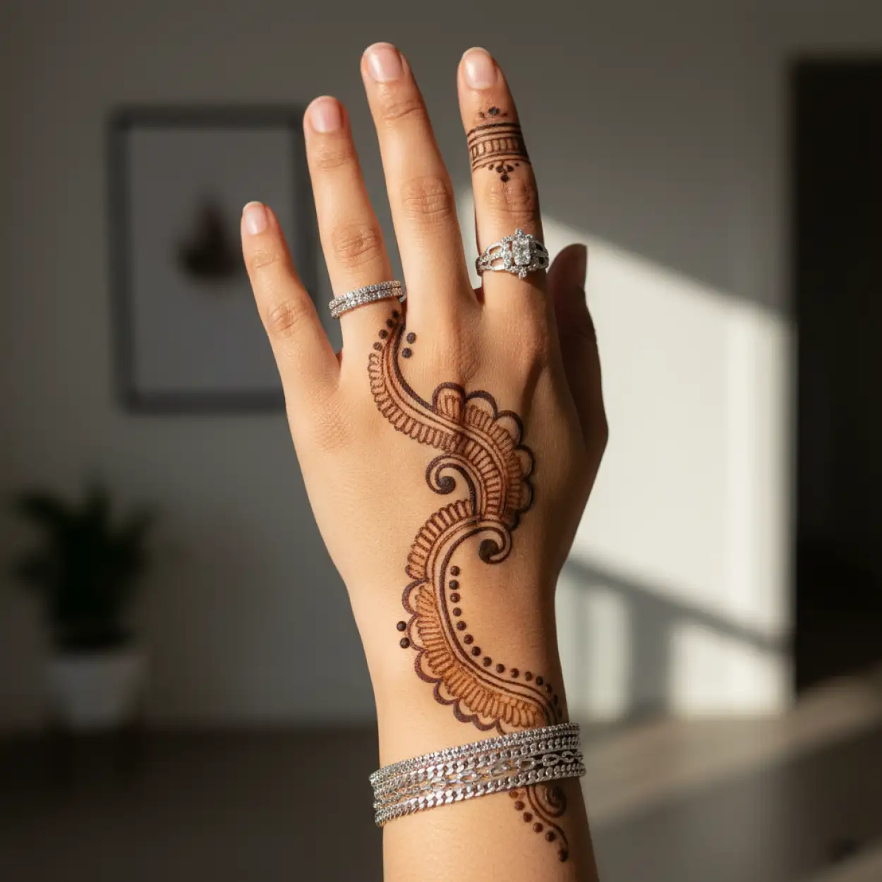 Free Download Front Hand New Mehndi Design Simple - High Quality New Mehndi Design Background