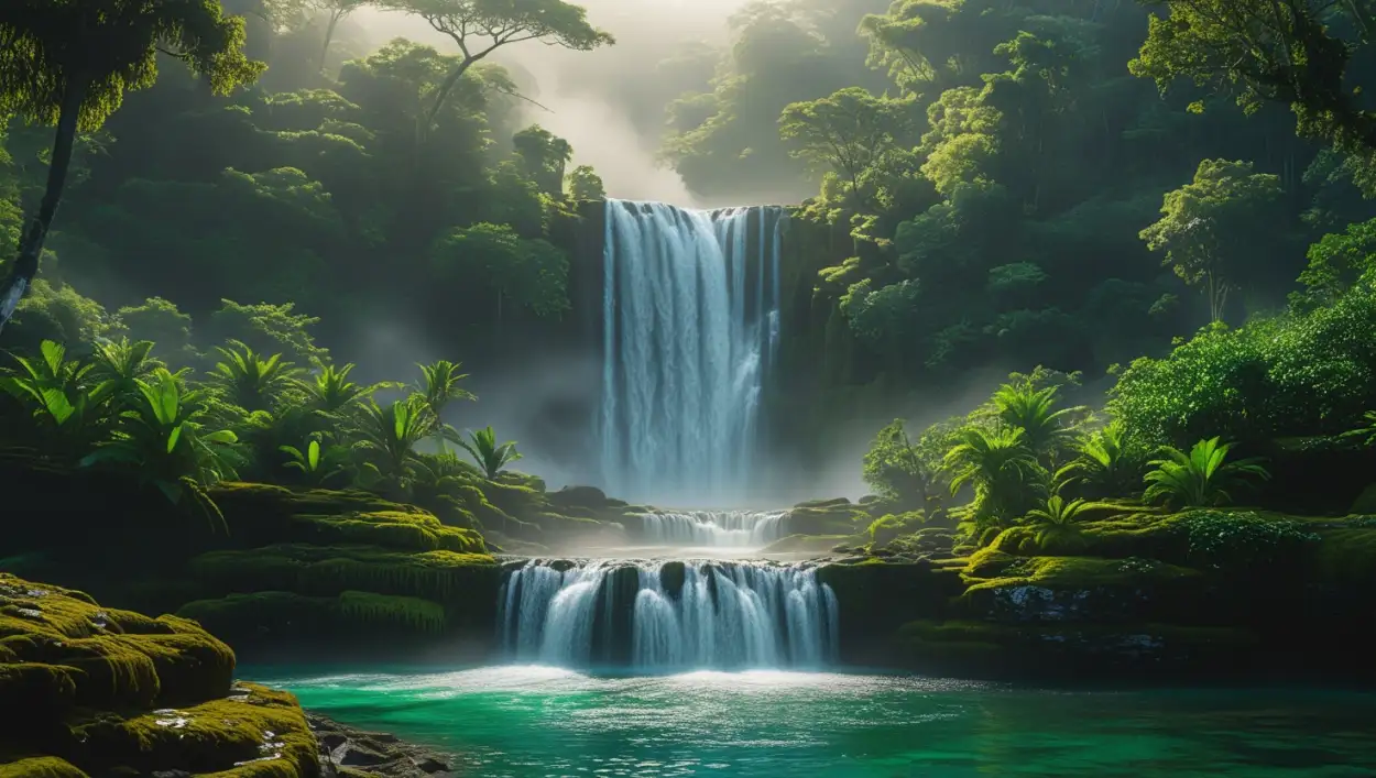 Free Download Full HD Waterfall Background For Desktop - High Quality Waterfall Background Background