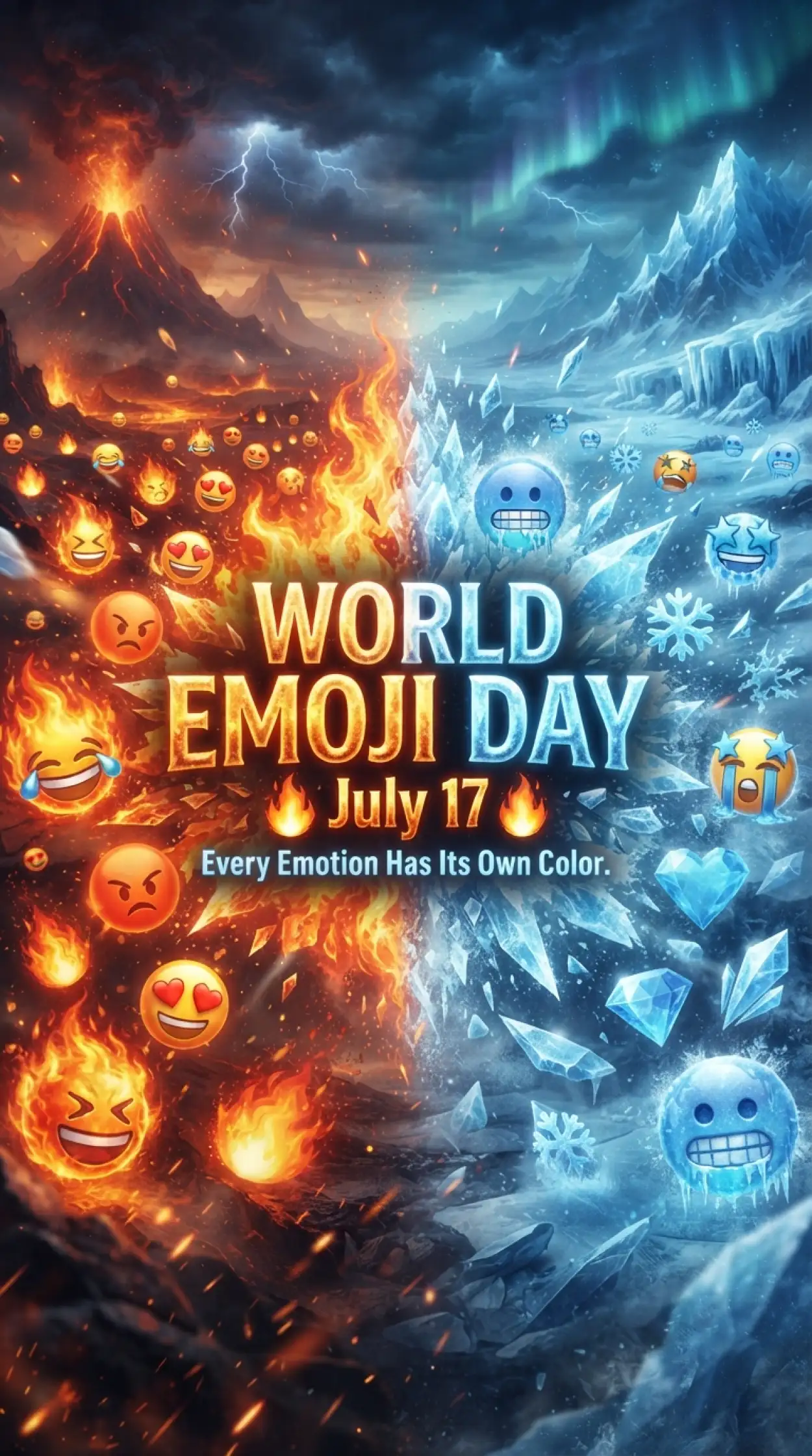 Free Download Funny Emoji Day Poster Design - High Quality World Emoji Day Poster 2026 Image