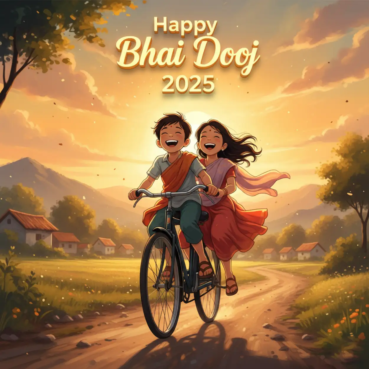 funny happy bhai dooj 2025 wishes for sister