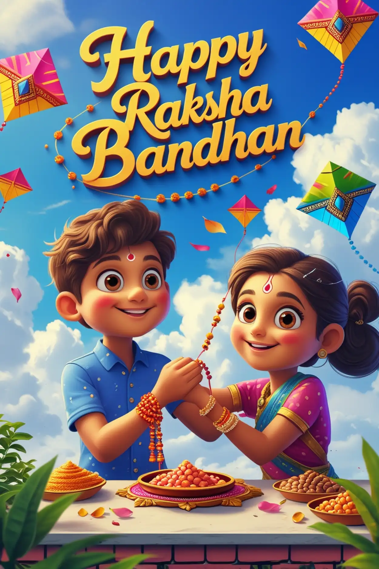 Free Download Funny Raksha Bandhan Wishes For Sister - High Quality Raksha Bandhan Wishes For Sister Background