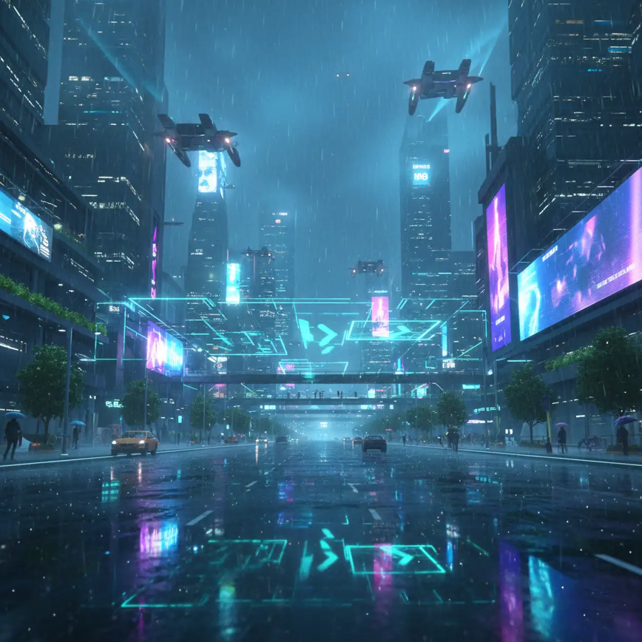 future technology 3d render