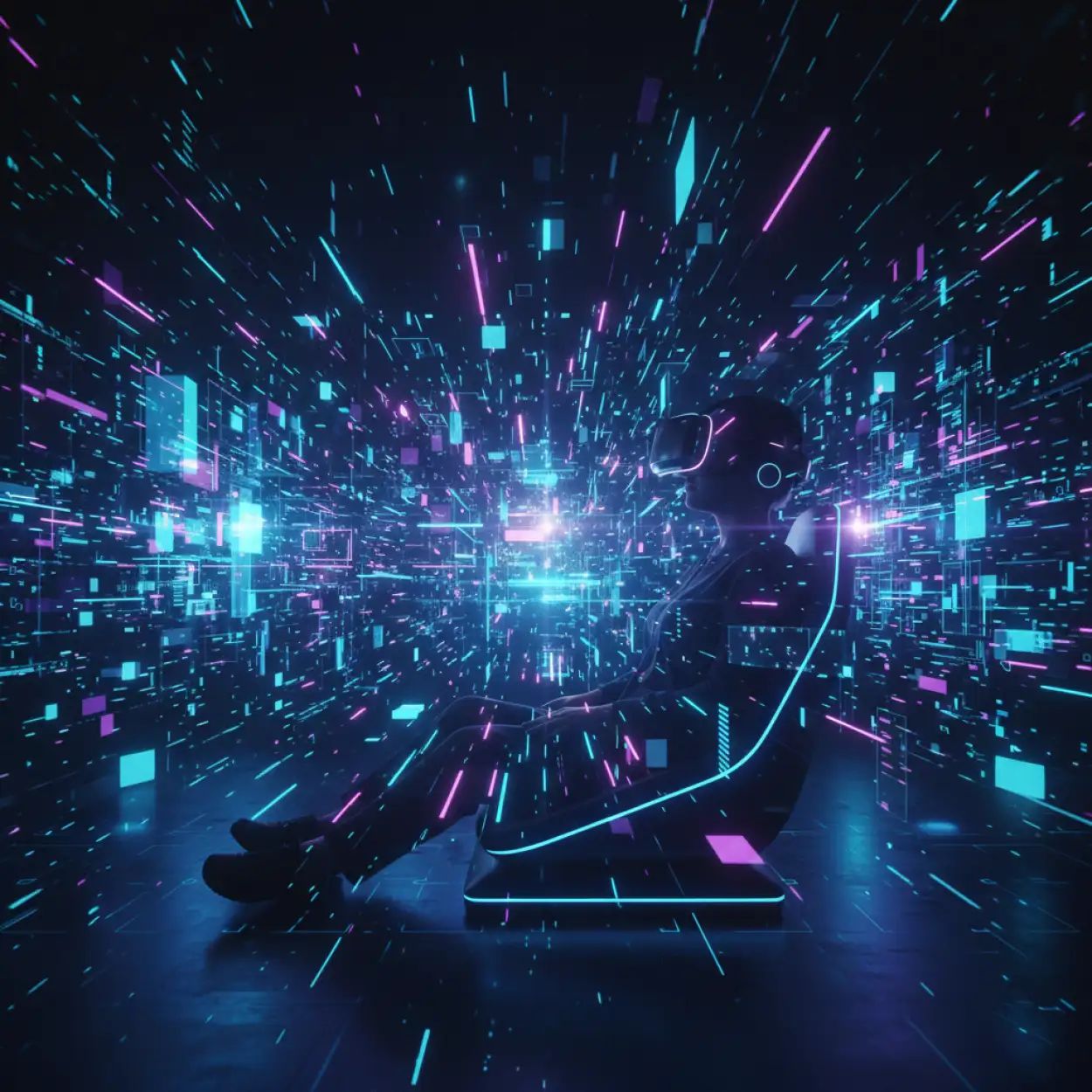 future technology ai background image