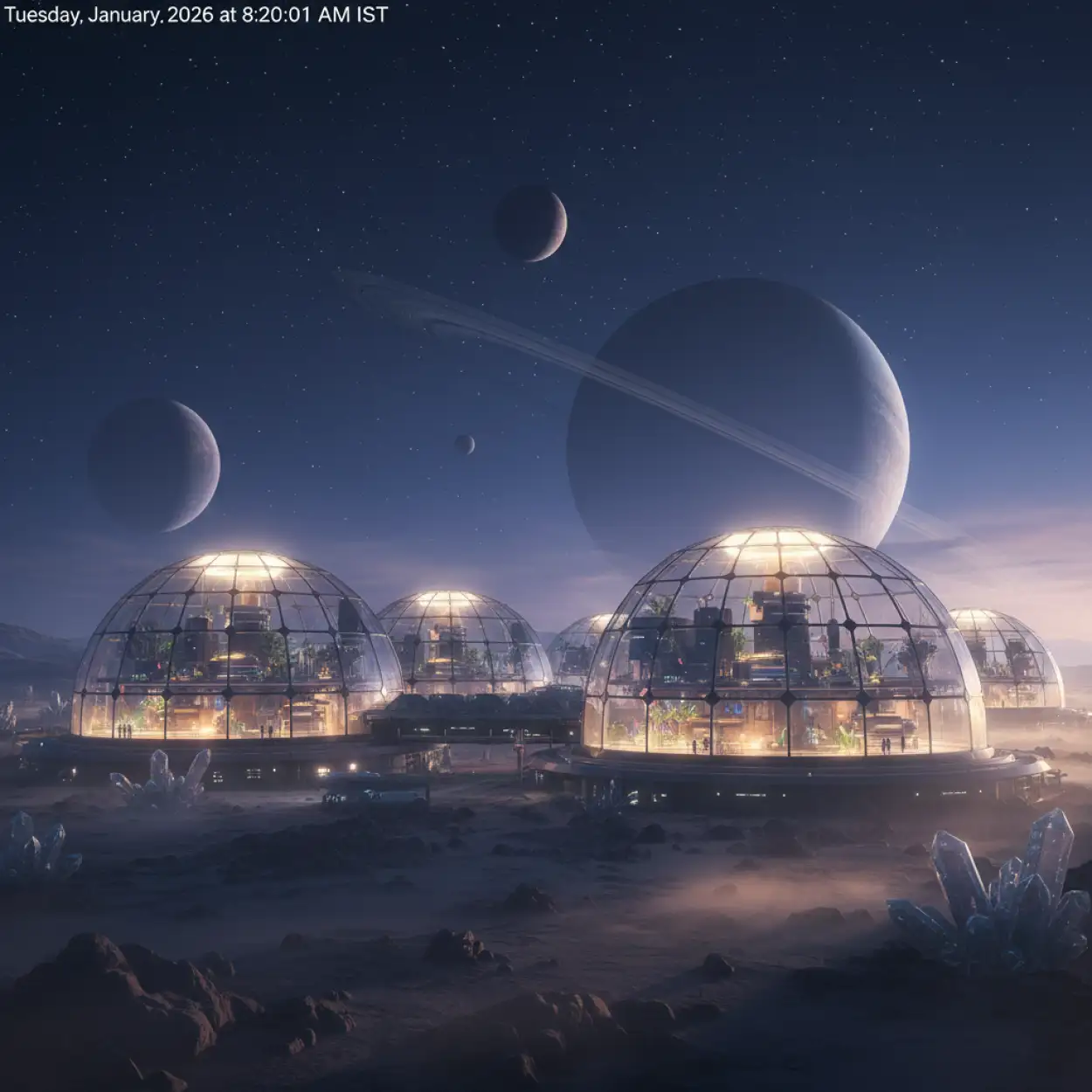 future technology science fiction concept