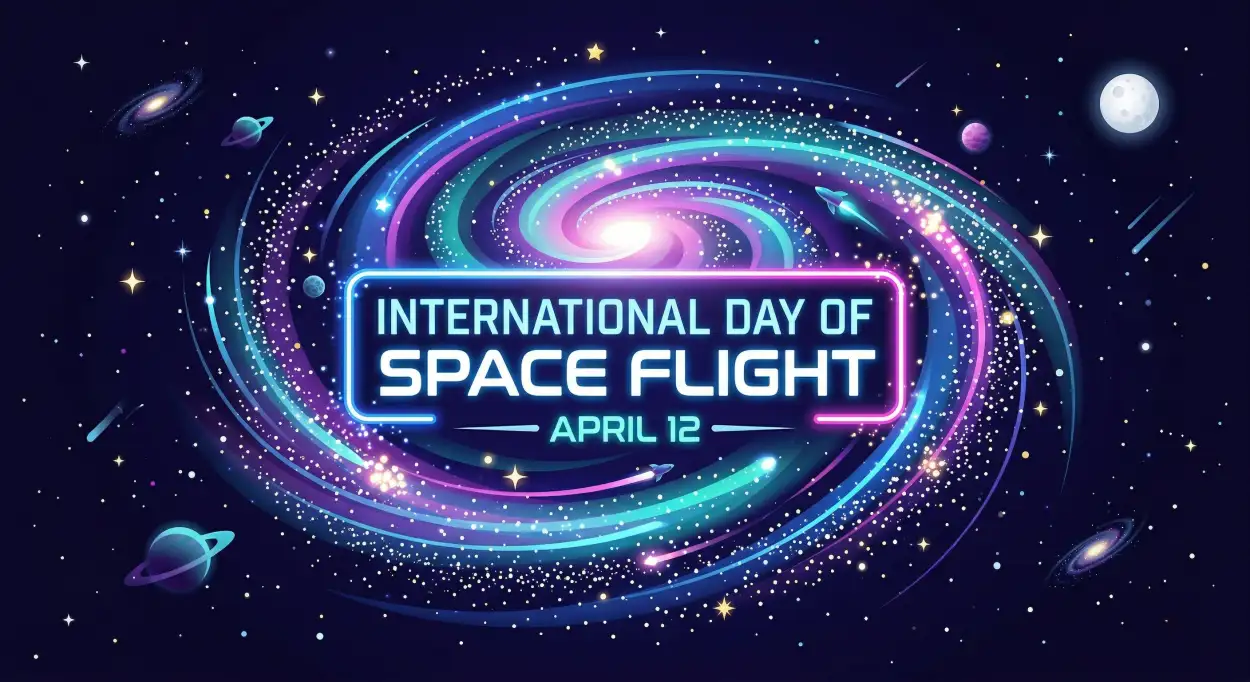 Free Download Galaxy Background Png For Space Day - High Quality International Day Of Human Space Flight 2026 Transparent PNG